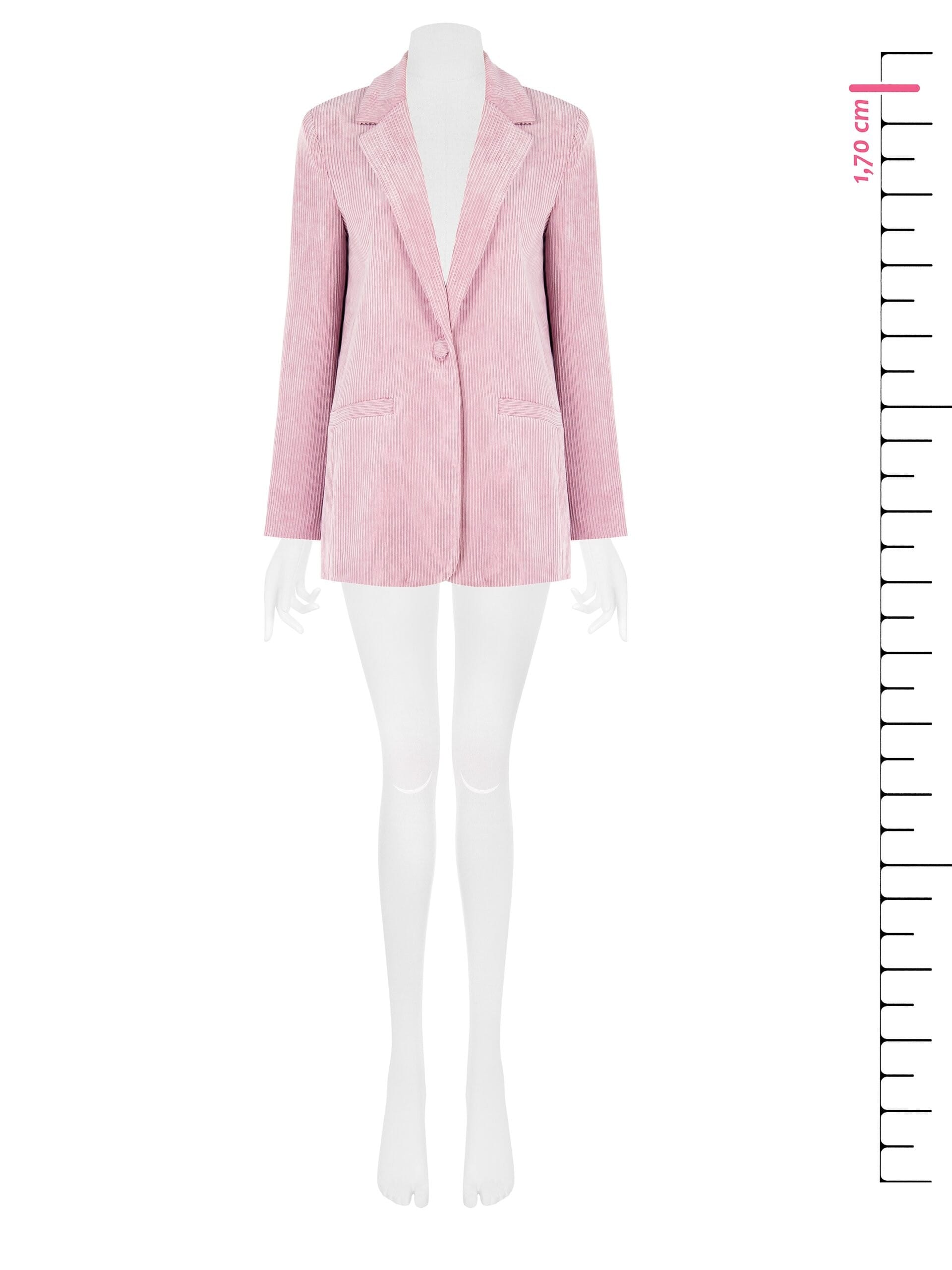 Veste blazer droite en velours côtelé Rinascimento