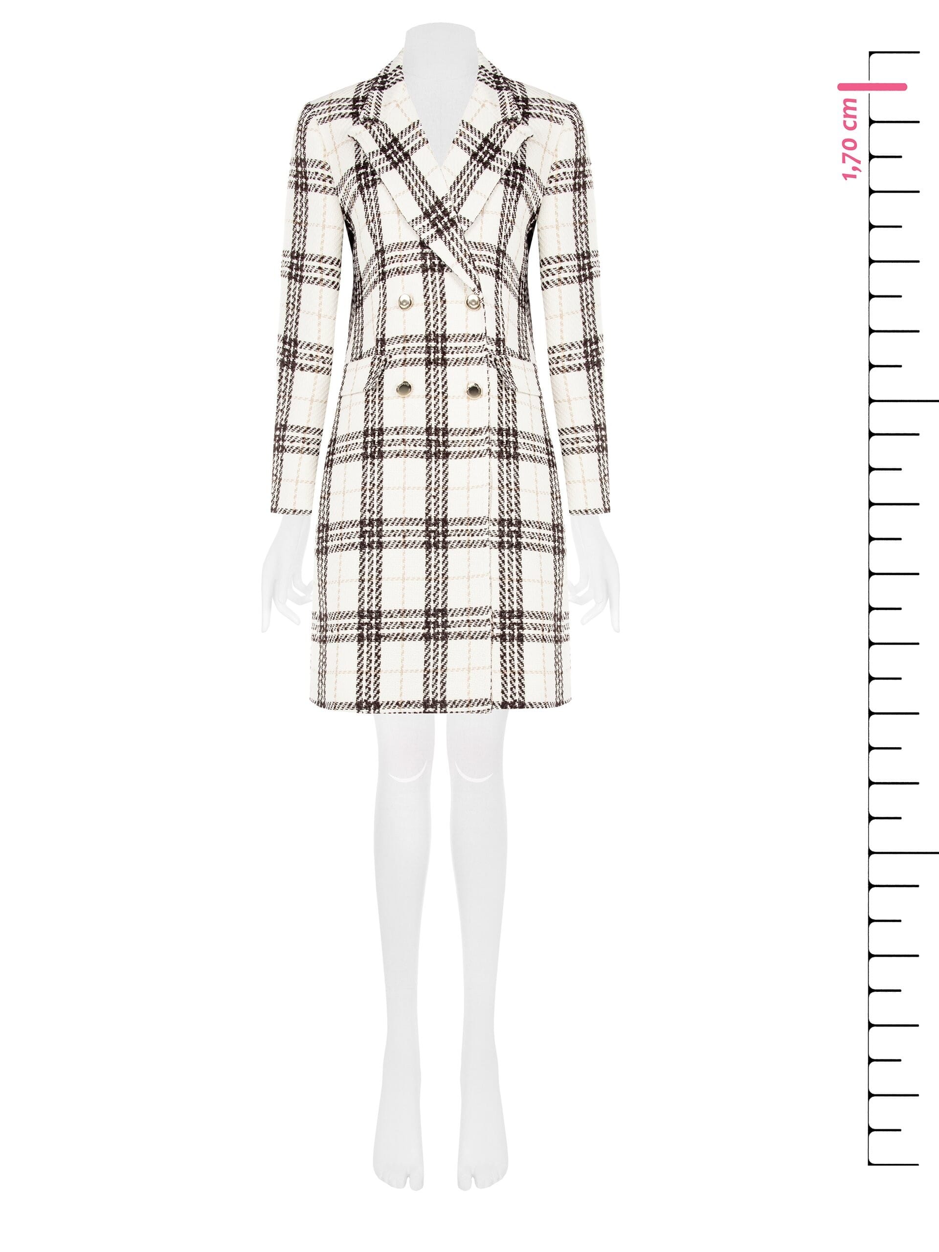 Cappotto Medio A Quadri Maxi Rinascimento