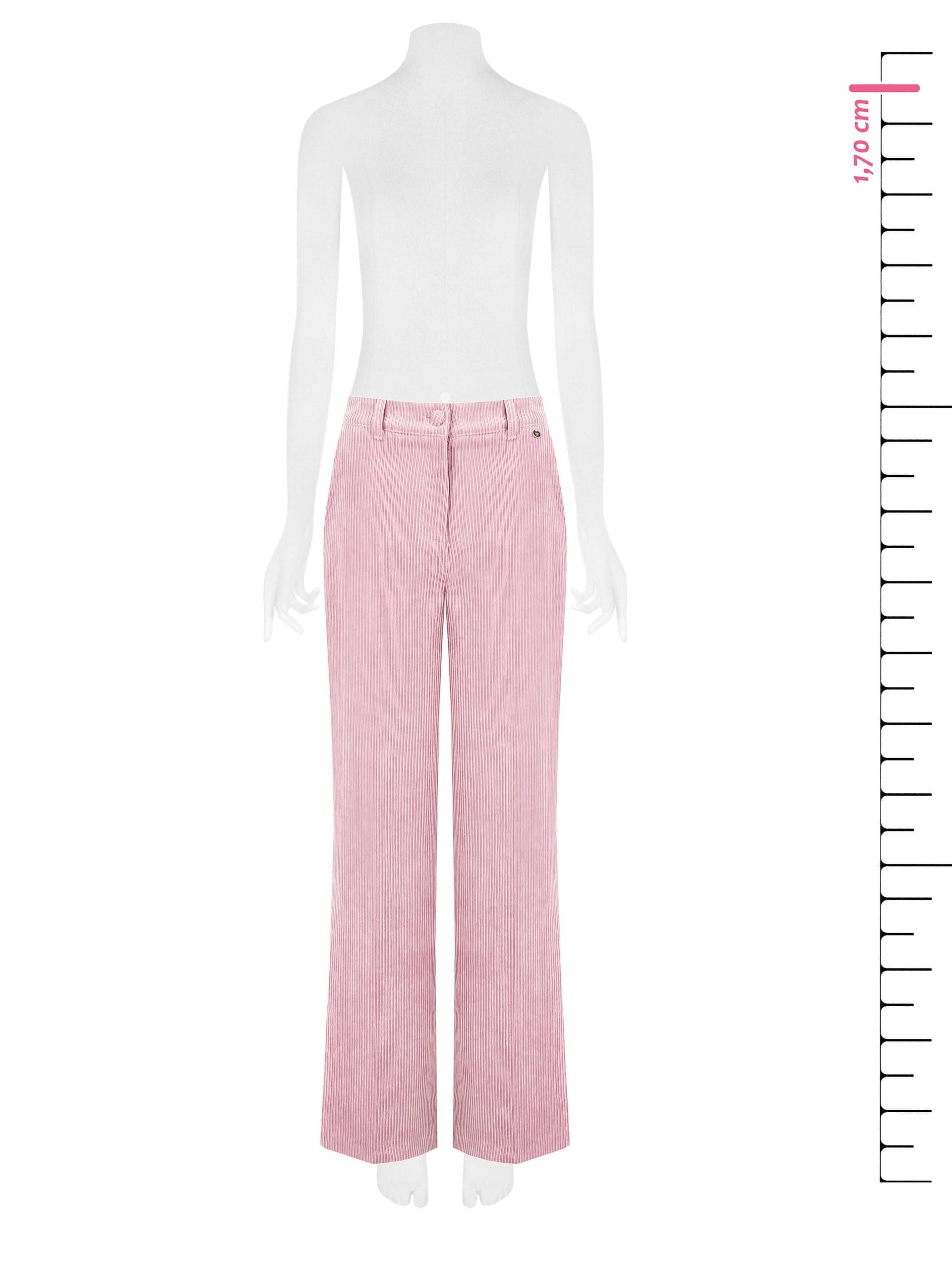 Pantaloni Palazzo In Velluto A Coste Con Tasche Ed Elastico Dietro Rinascimento