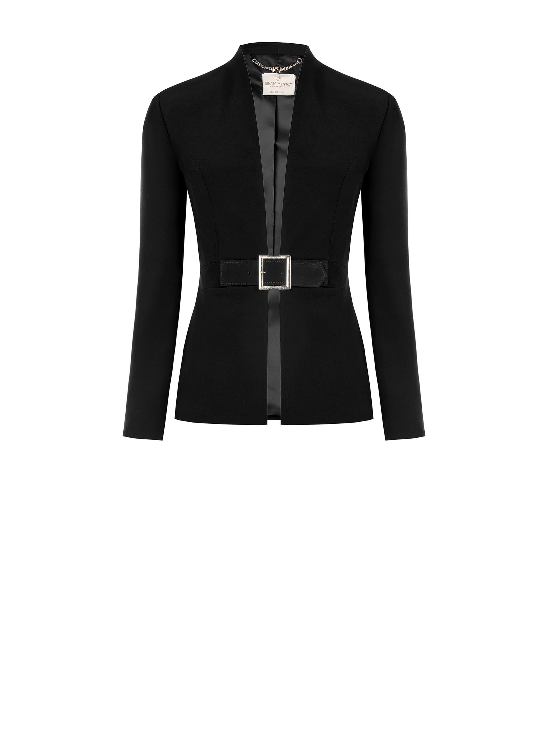 Giacca Blazer Sfiancata In Tessuto Tecnico Con Fibbia Rinascimento