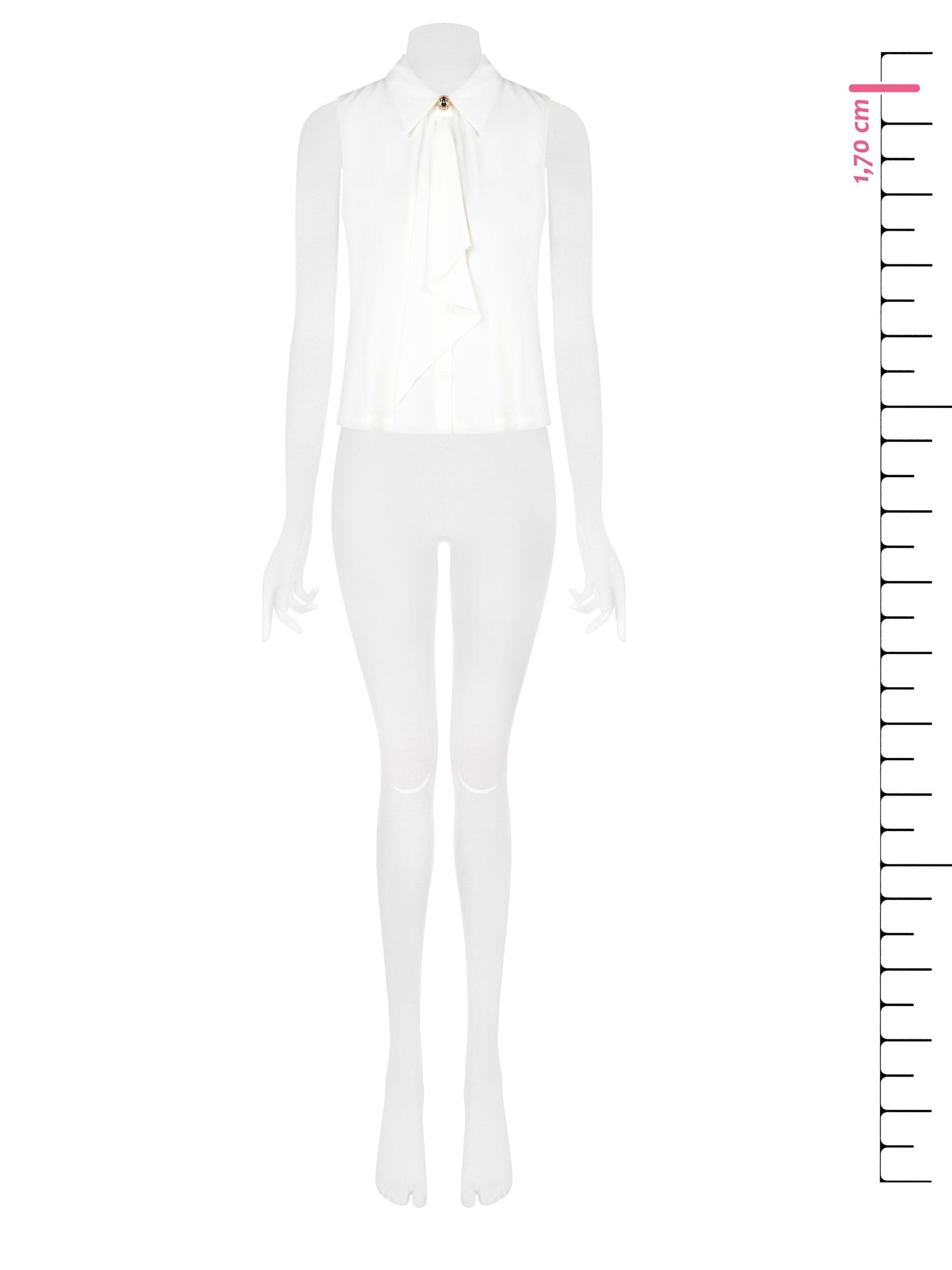 Camicia Smanicata Ampia E Fluida In Raso Opaco Con Bottone Gioiello Rinascimento