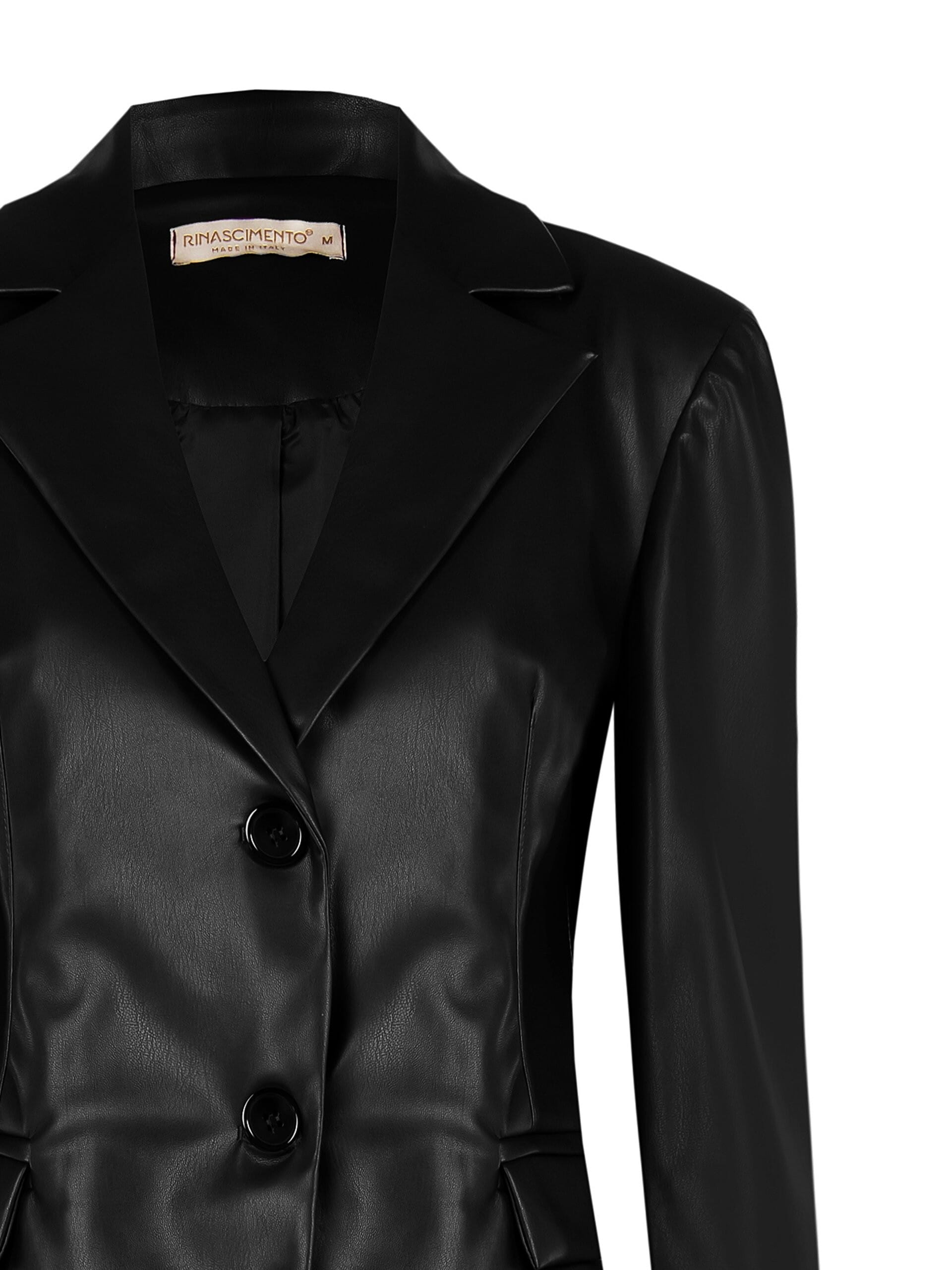 Giacca Blazer In Similpelle Rinascimento