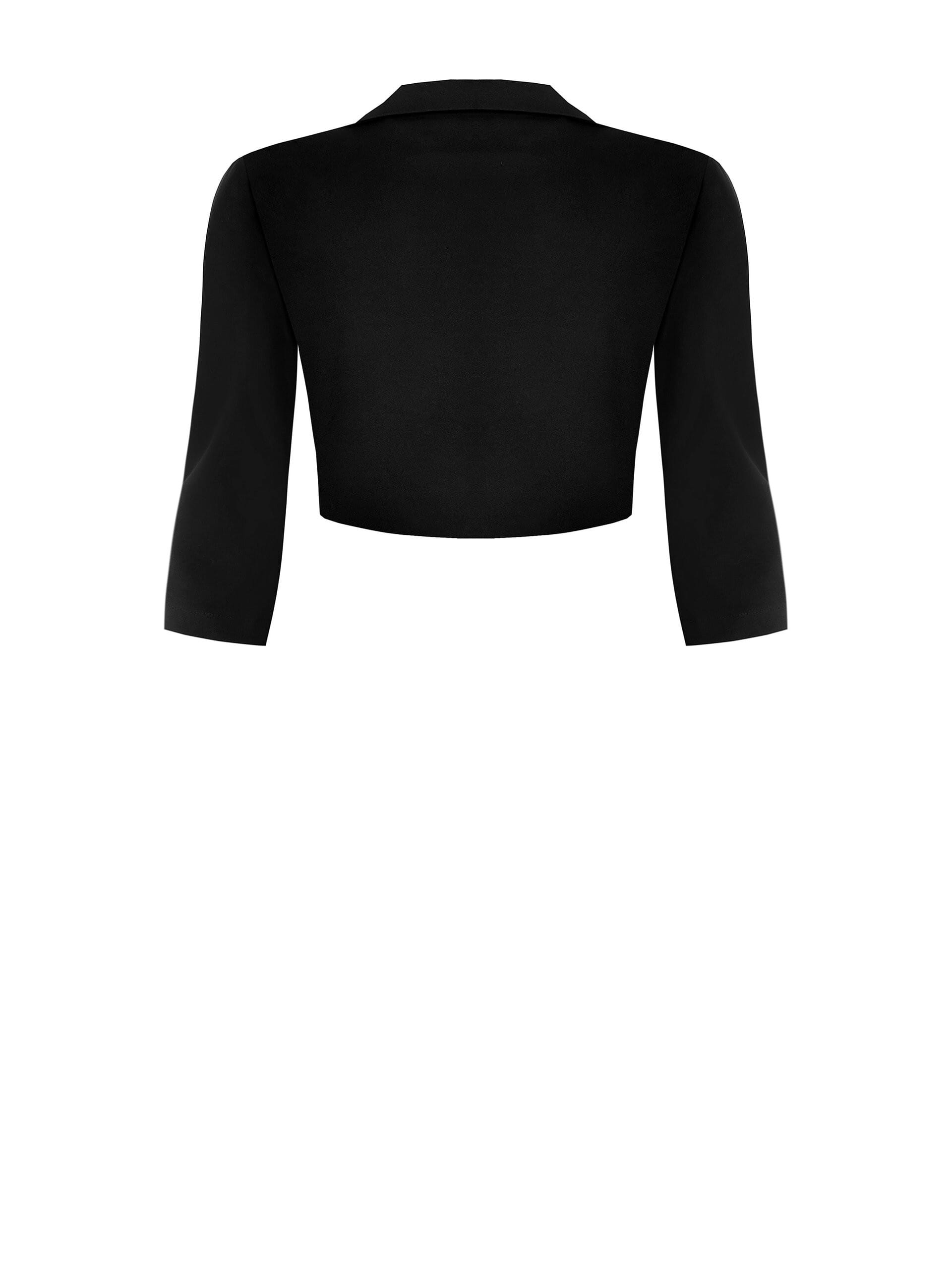 Opened Scuba Crepe Rinascimento Curvy Bolero