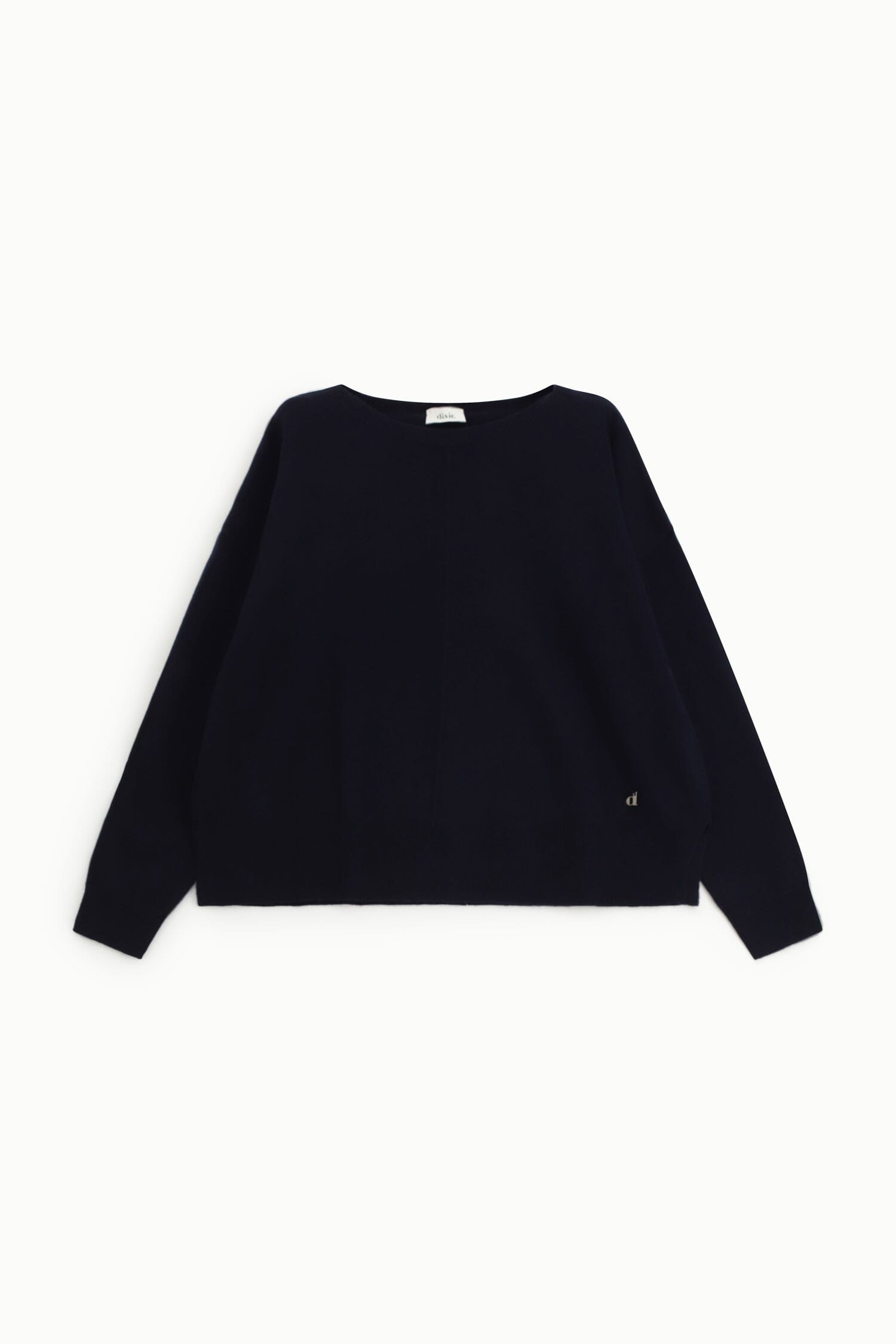Crew Neck Sweater With Long Sleeves And Central Detail Dixie