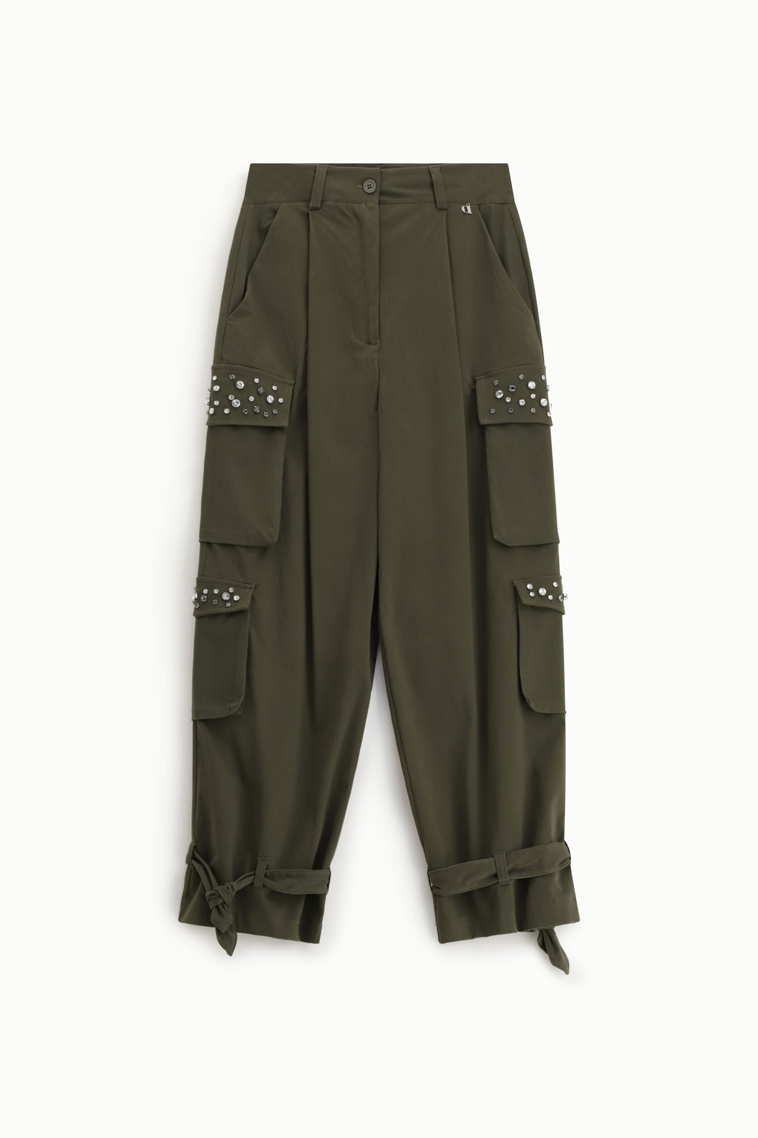 Trousers Con Tasche Cargo E Dettagli Con Applicazioni Dixie