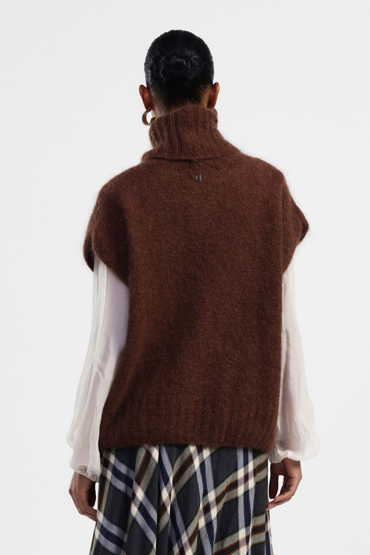 Dixie High Neck Sleeveless Sweater