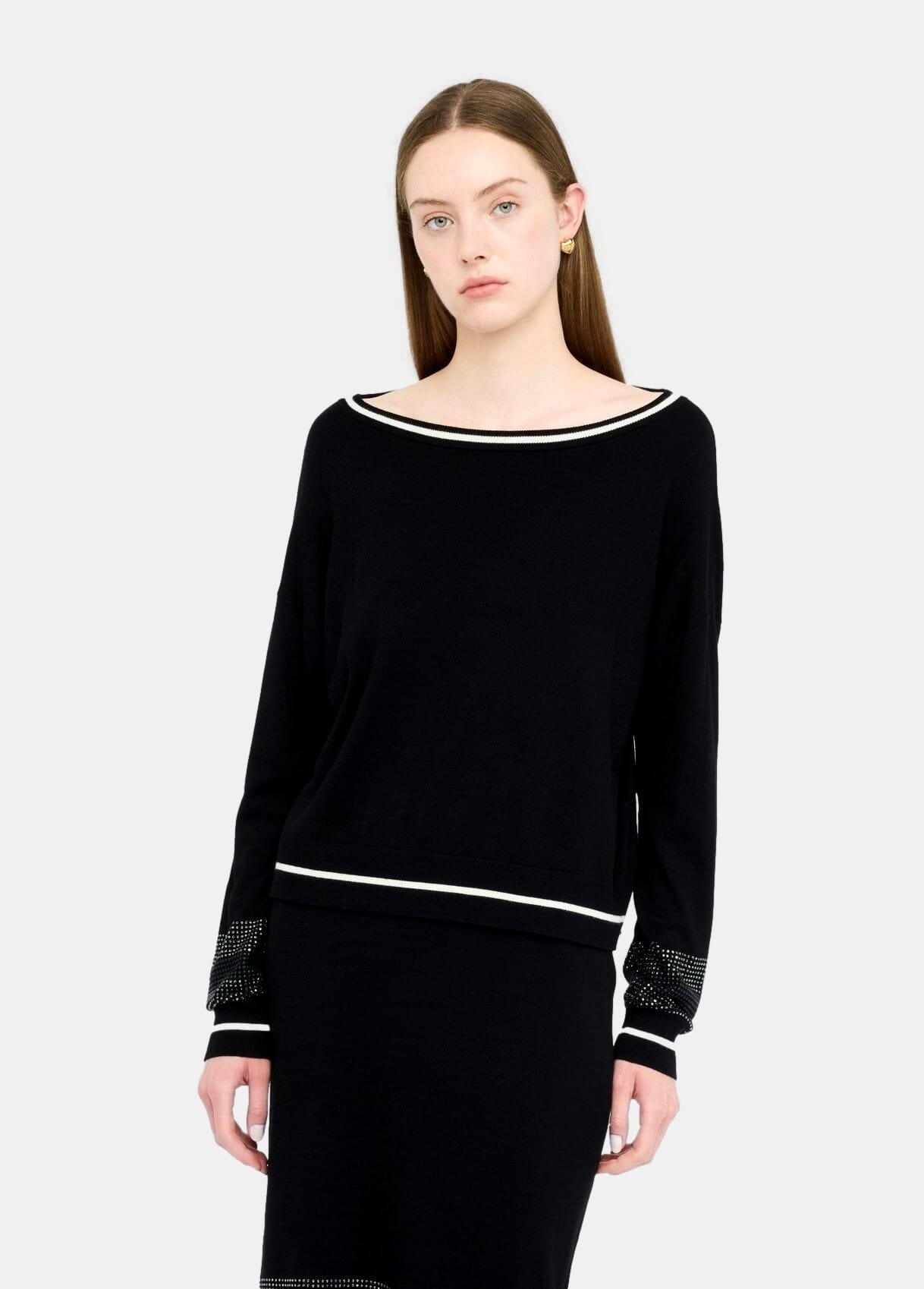 Maglia Con Strass Liu Jo