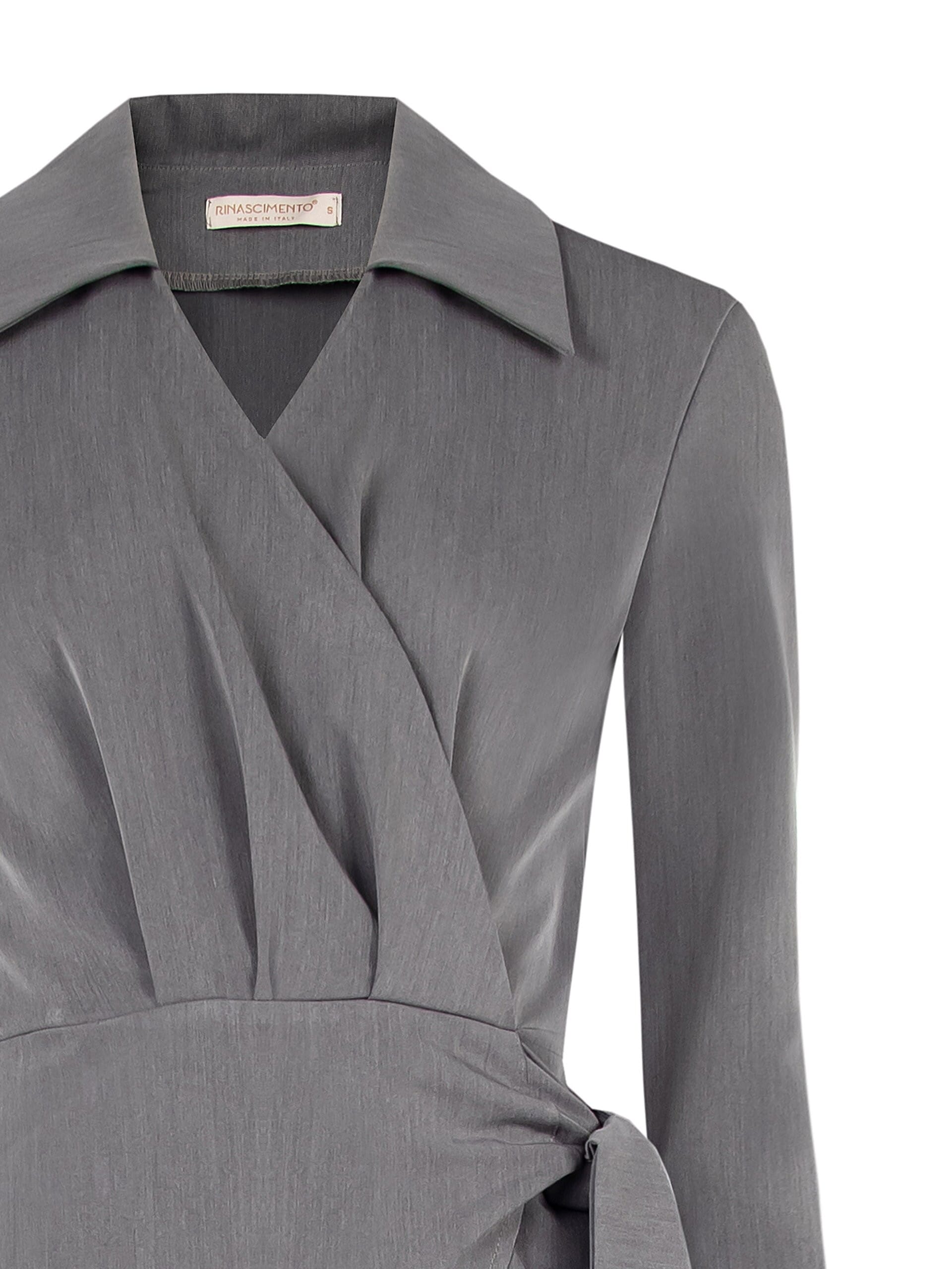 Robe courte croisée avec col Rinascimento