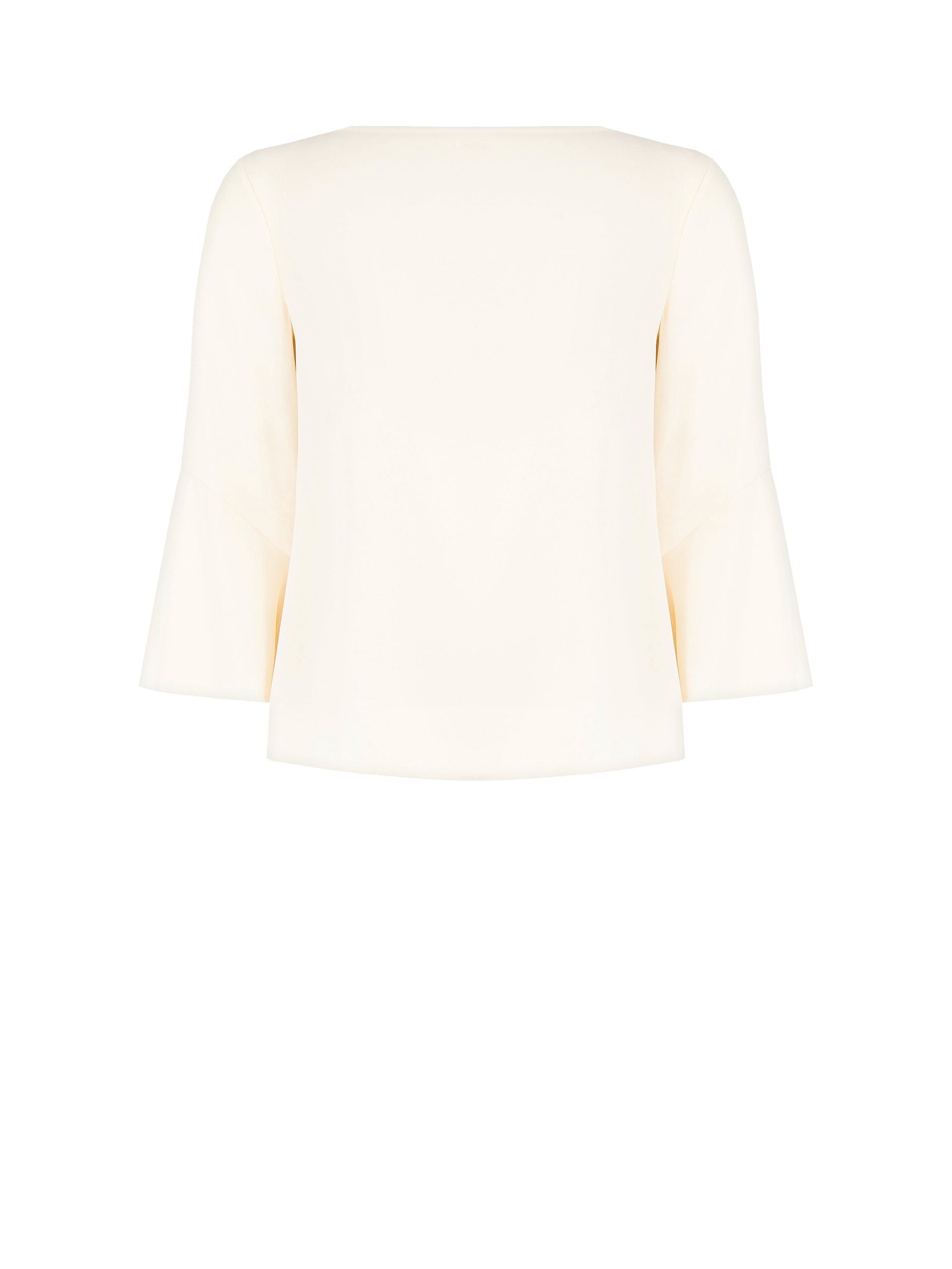 Curvy Wide Georgette Blouse With Flower Covered In Sequins Rinascimento Curvy