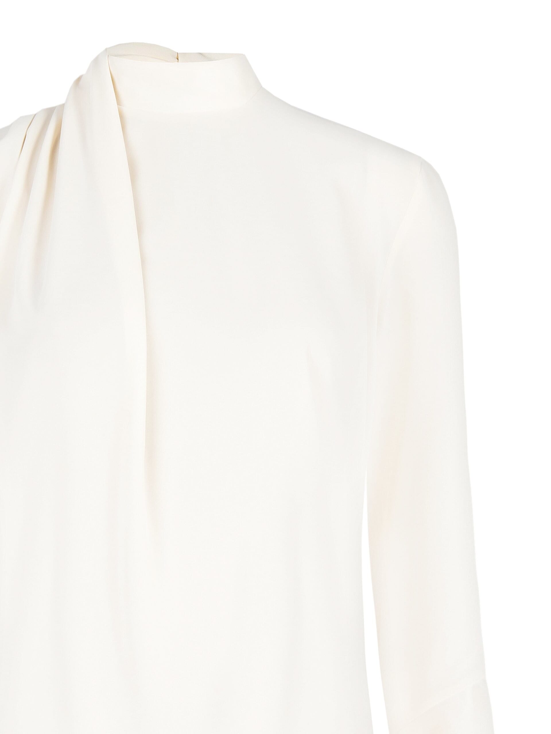 Chemisier à col en satin fluide avec manches cloche Rinascimento