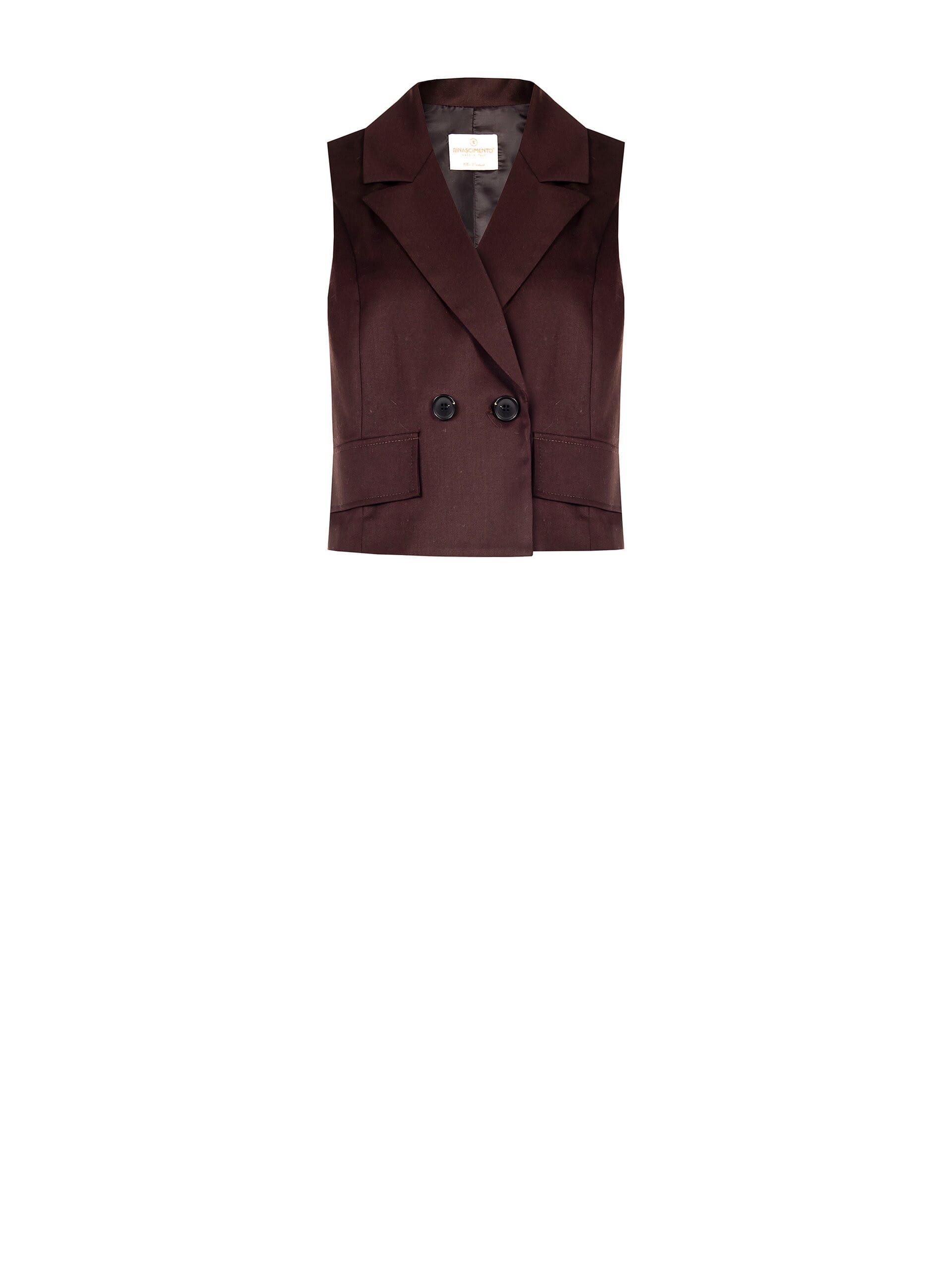 Gilet à double boutonnage en mélange de viscose Rinascimento