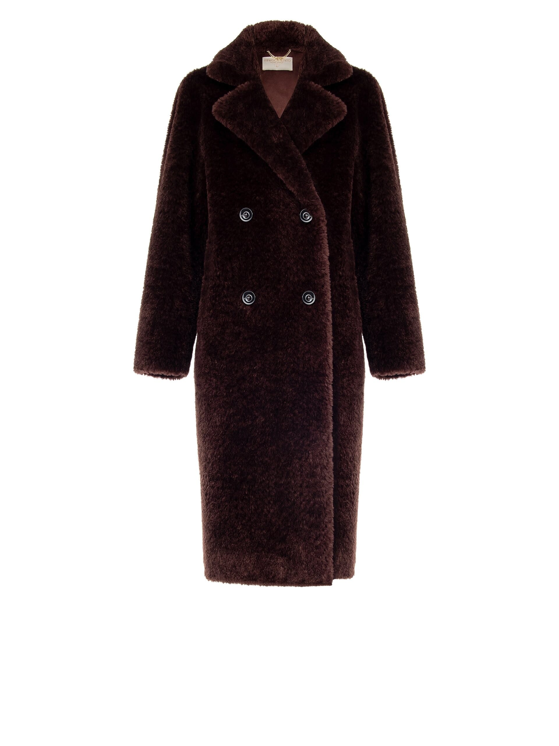 Cappotto Lungo In Pelliccia Sintetica Con Guanti Coordinati Rinascimento