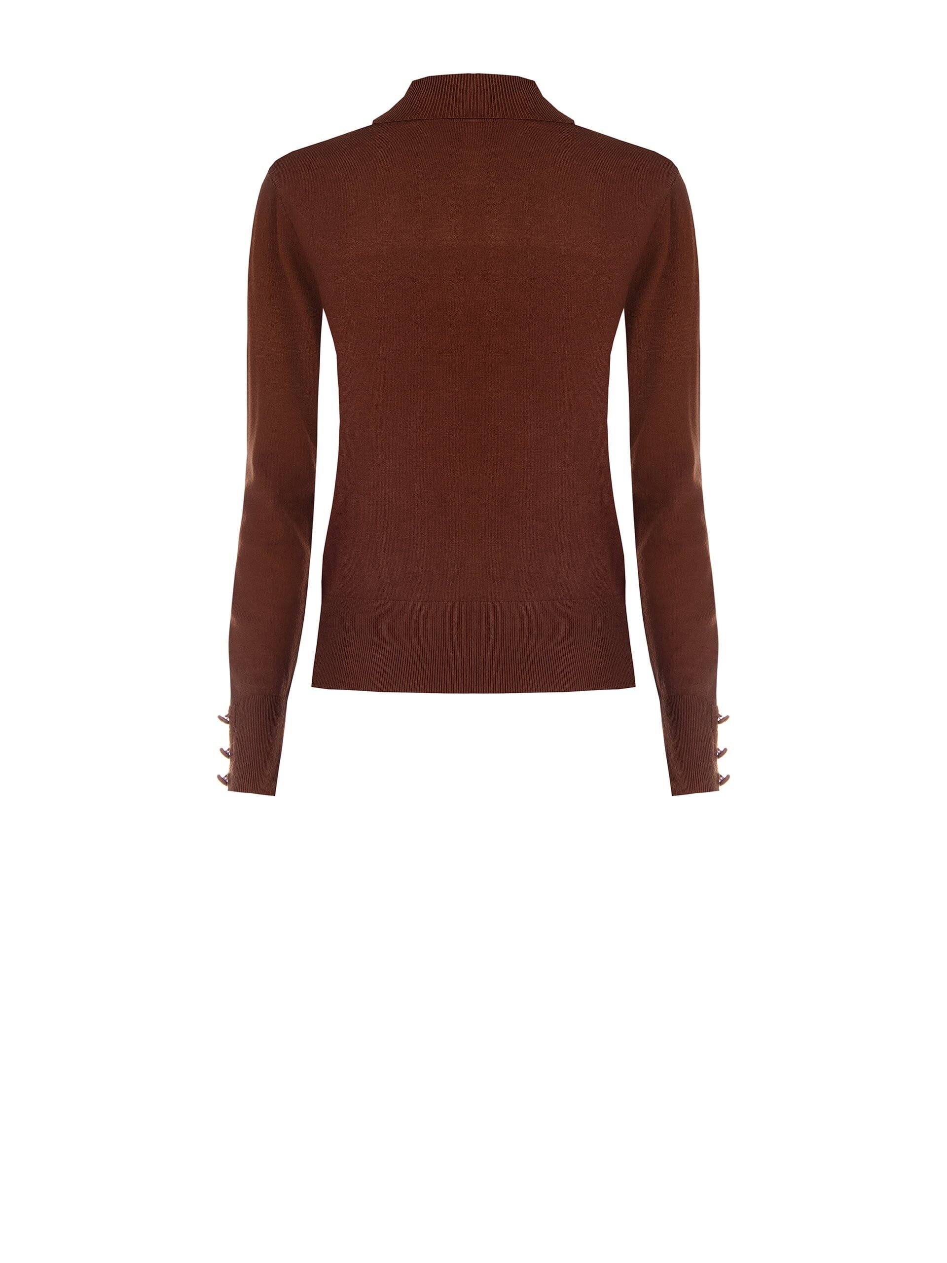 Ecotec Knitted Turtleneck Sweater With Embroidered RR Logo Rinascimento