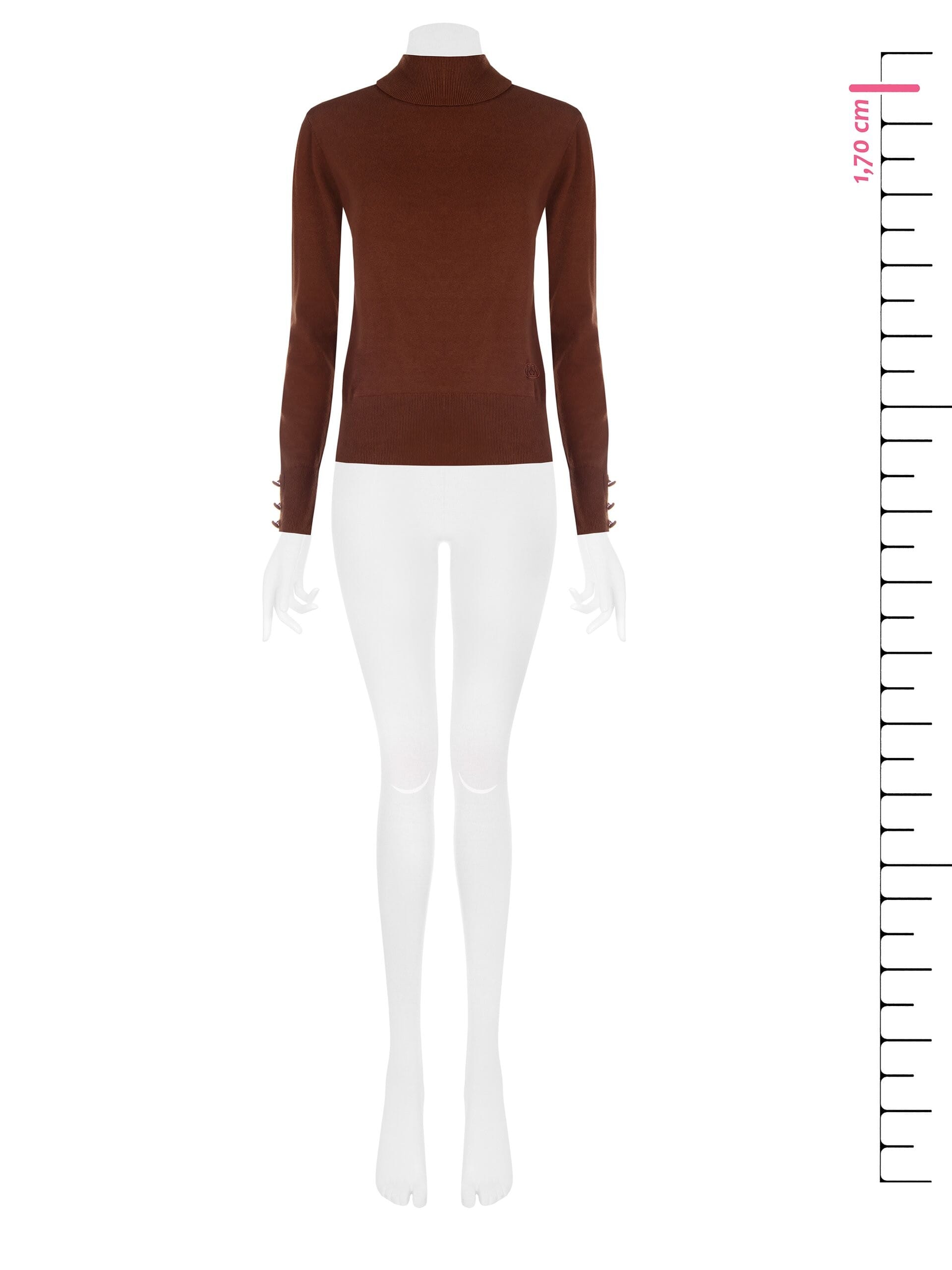 Ecotec Knitted Turtleneck Sweater With Embroidered RR Logo Rinascimento