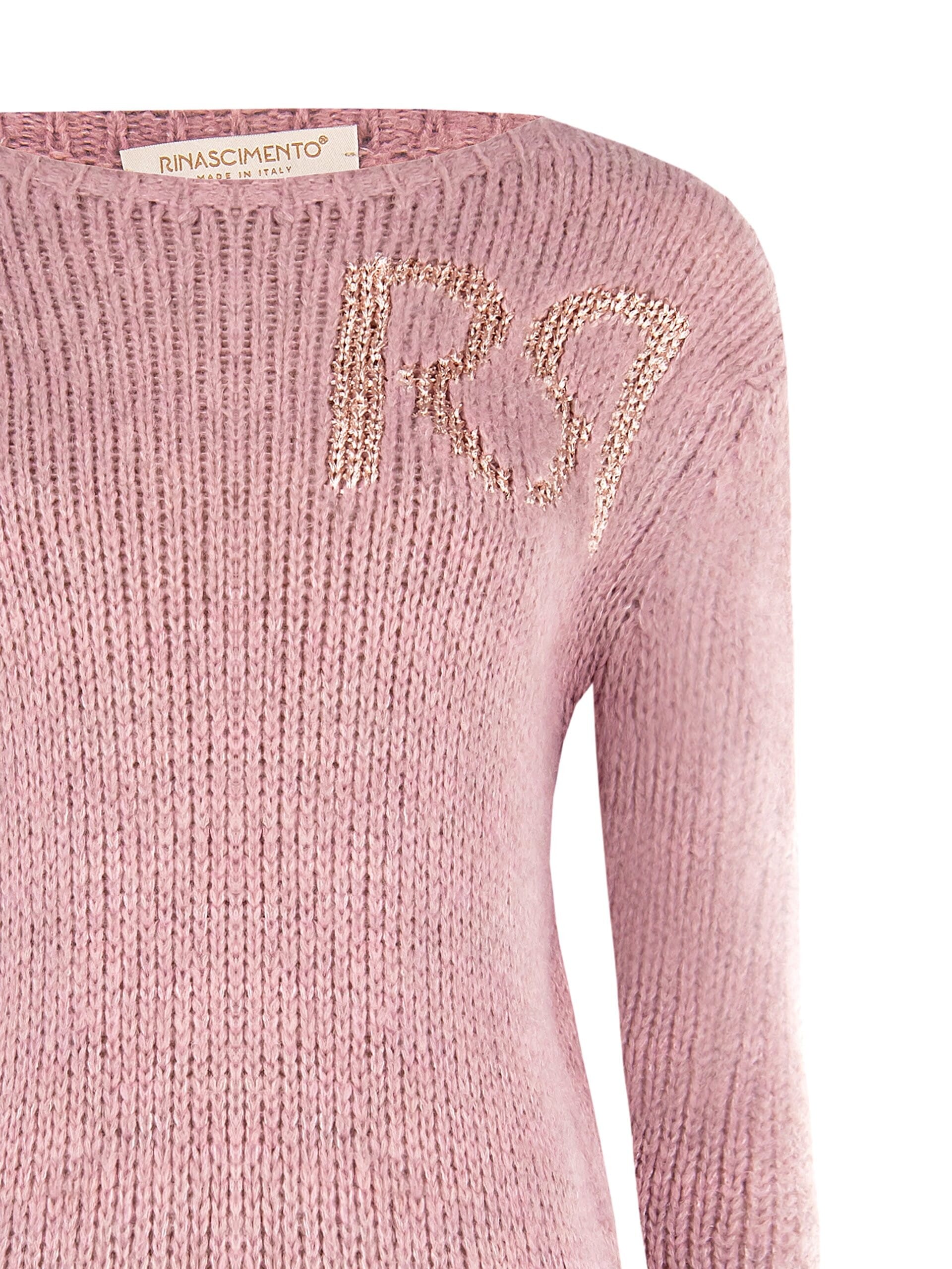 Maglione Peloso Con Logo RR Lato Cuore Rinascimento