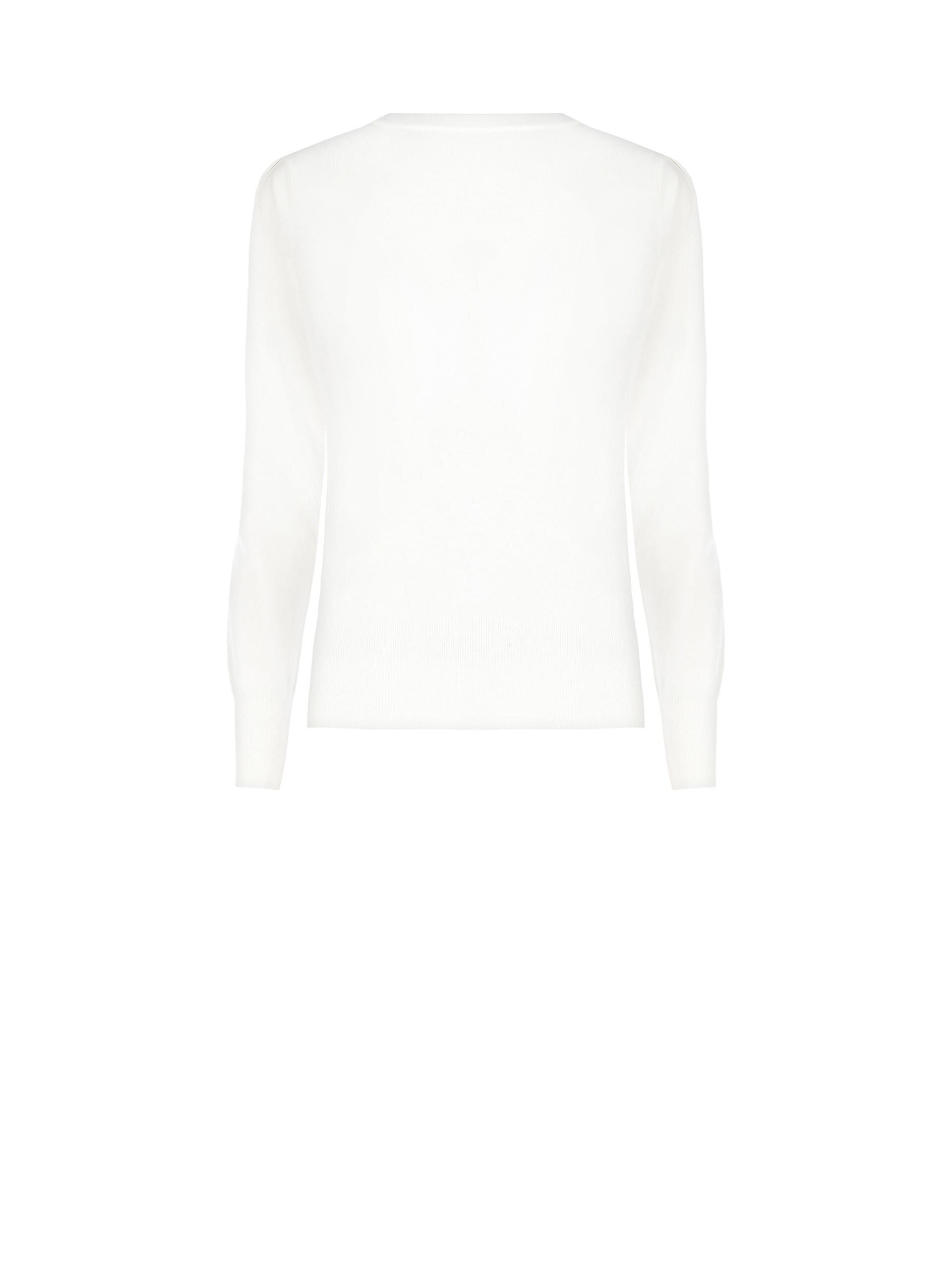 Basic Crew Neck Sweater With Embroidered RR Logo Rinascimento