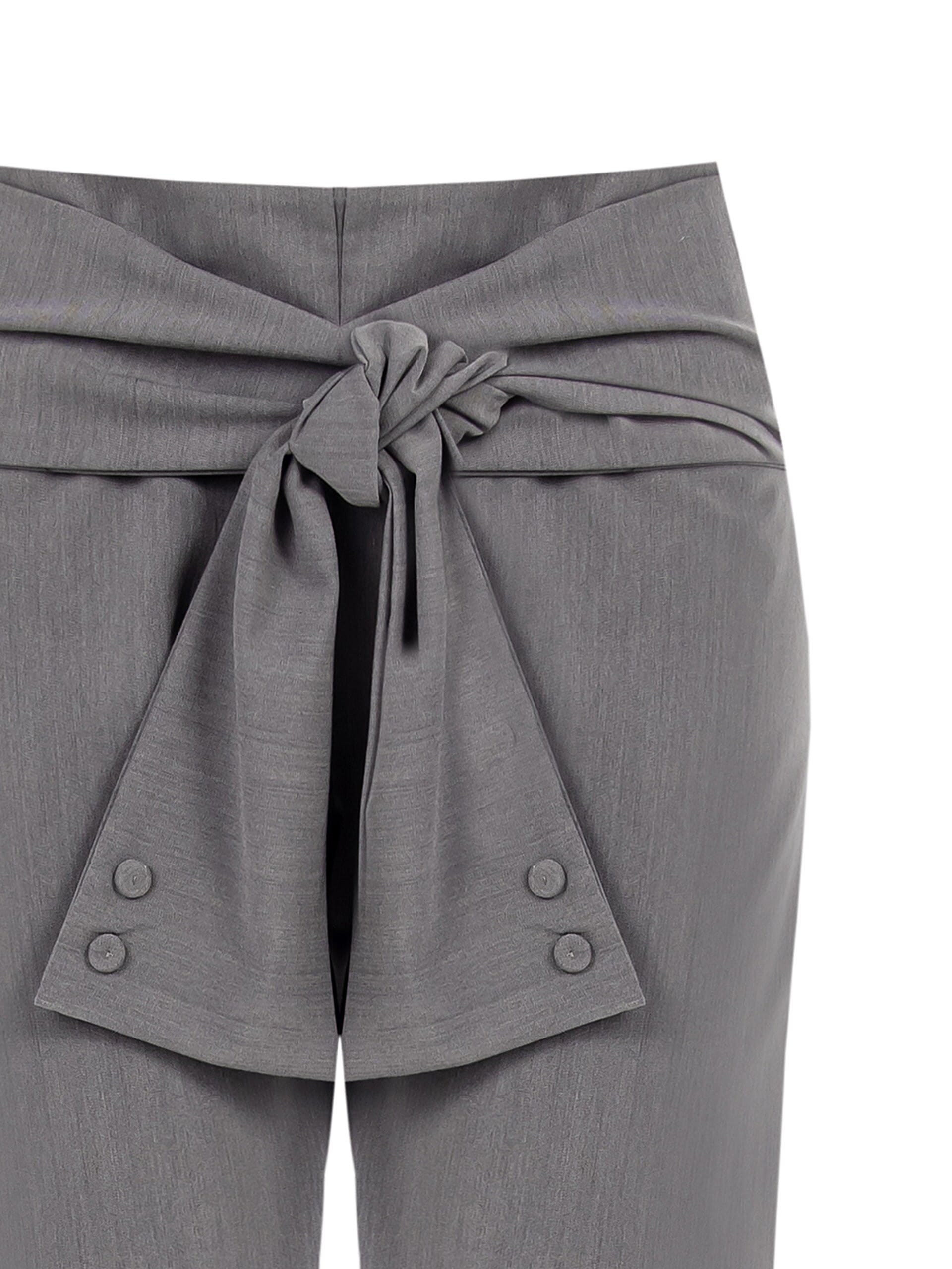 Pantalon droit avec bande nouée Rinascimento