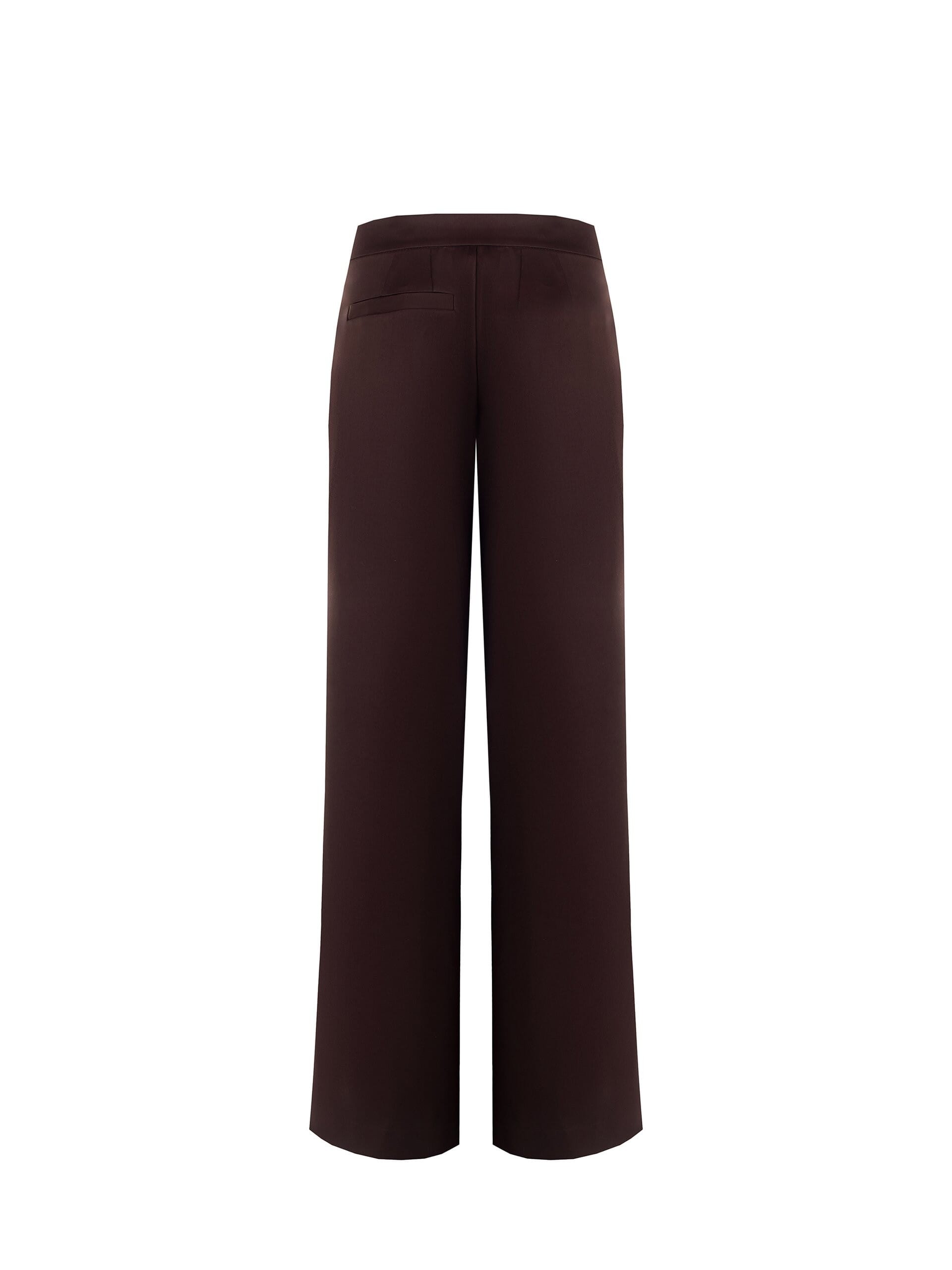 Pantalon asymétrique en viscose mélangée avec plis et poches Rinascimento