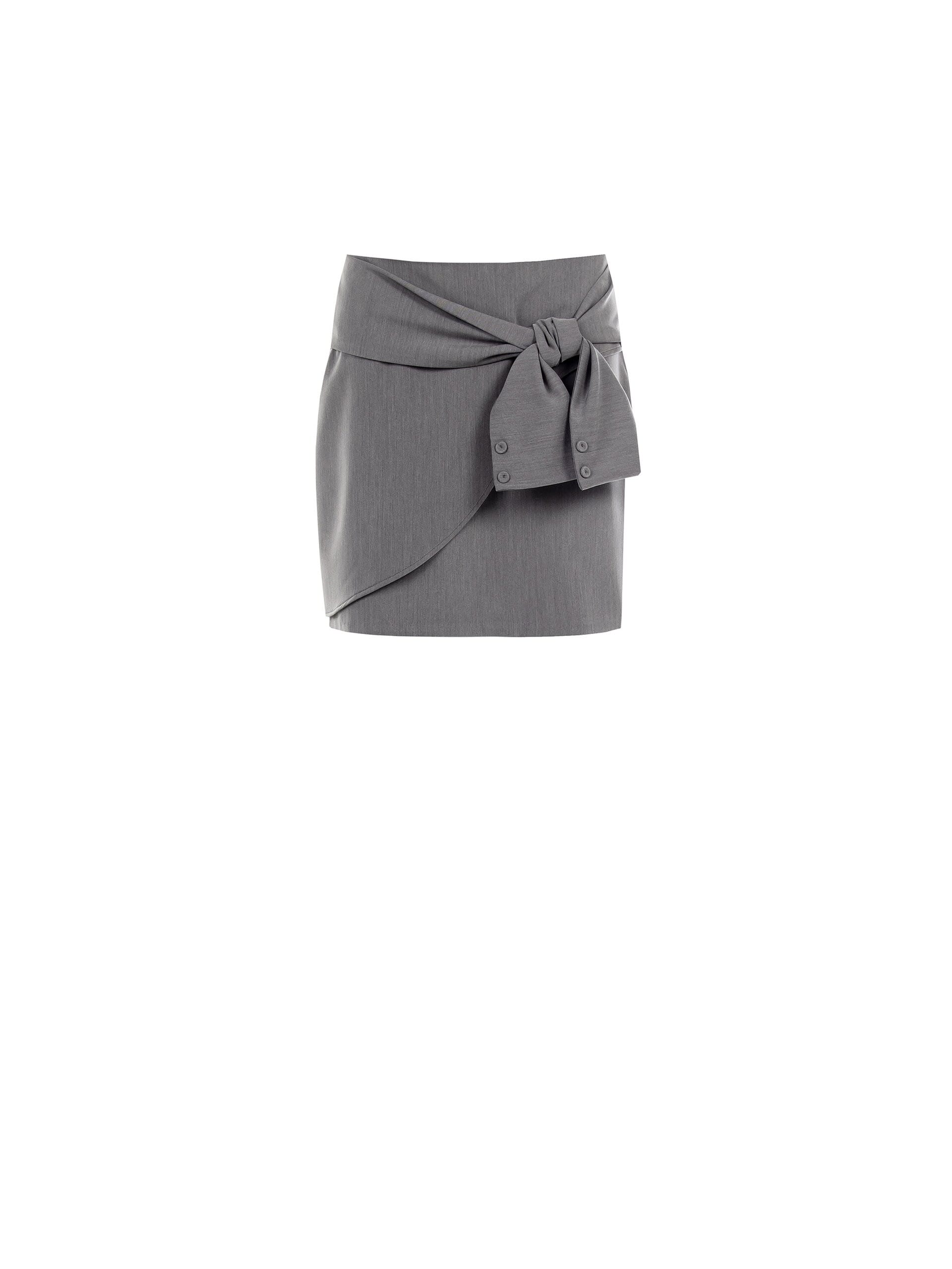 Minigonna A Trapezio Con Fascia Annodata Rinascimento