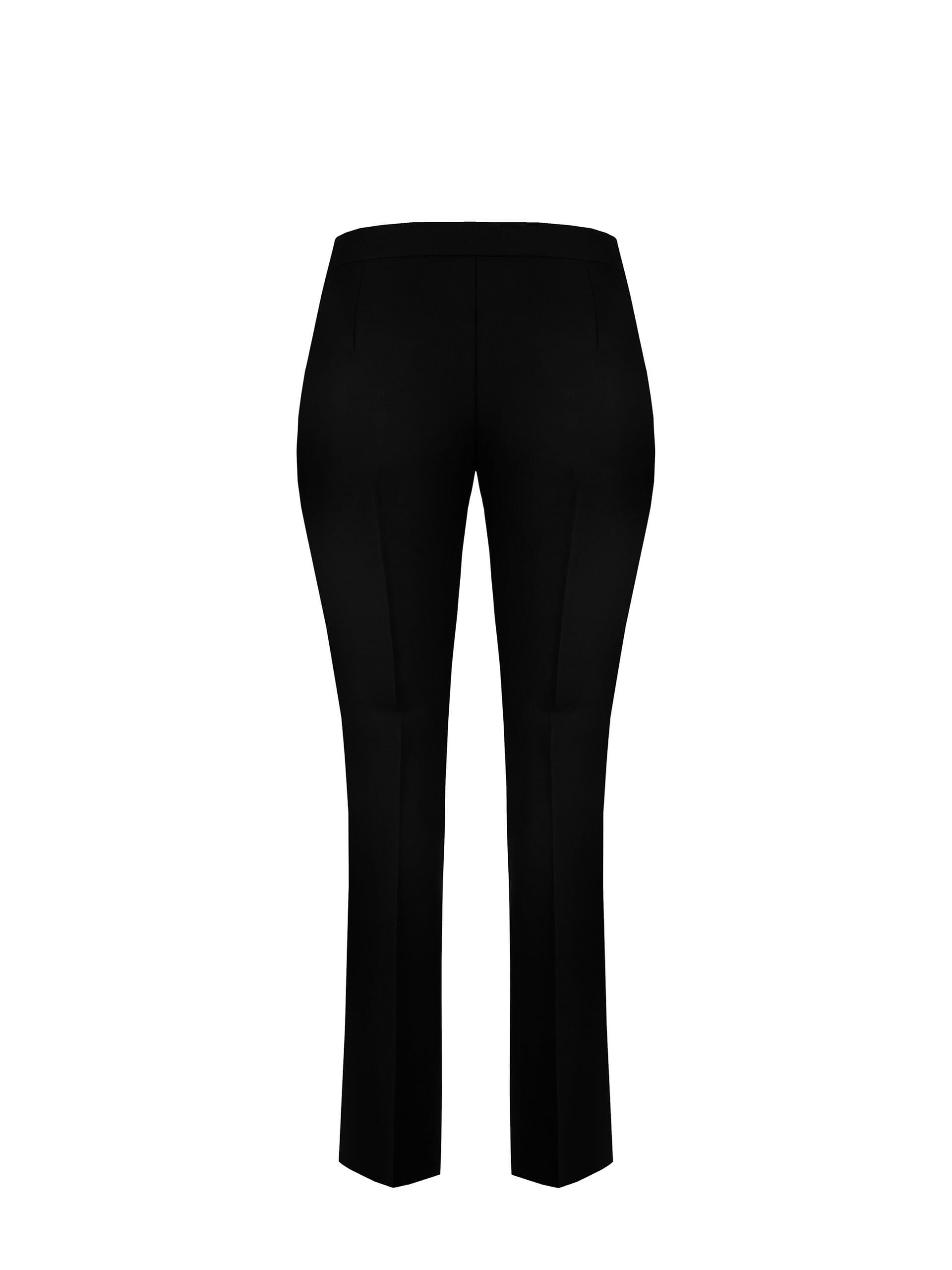 Pantaloni Curvy A Zampa In Tessuto Tecnico Con Zip Laterale Rinascimento Curvy