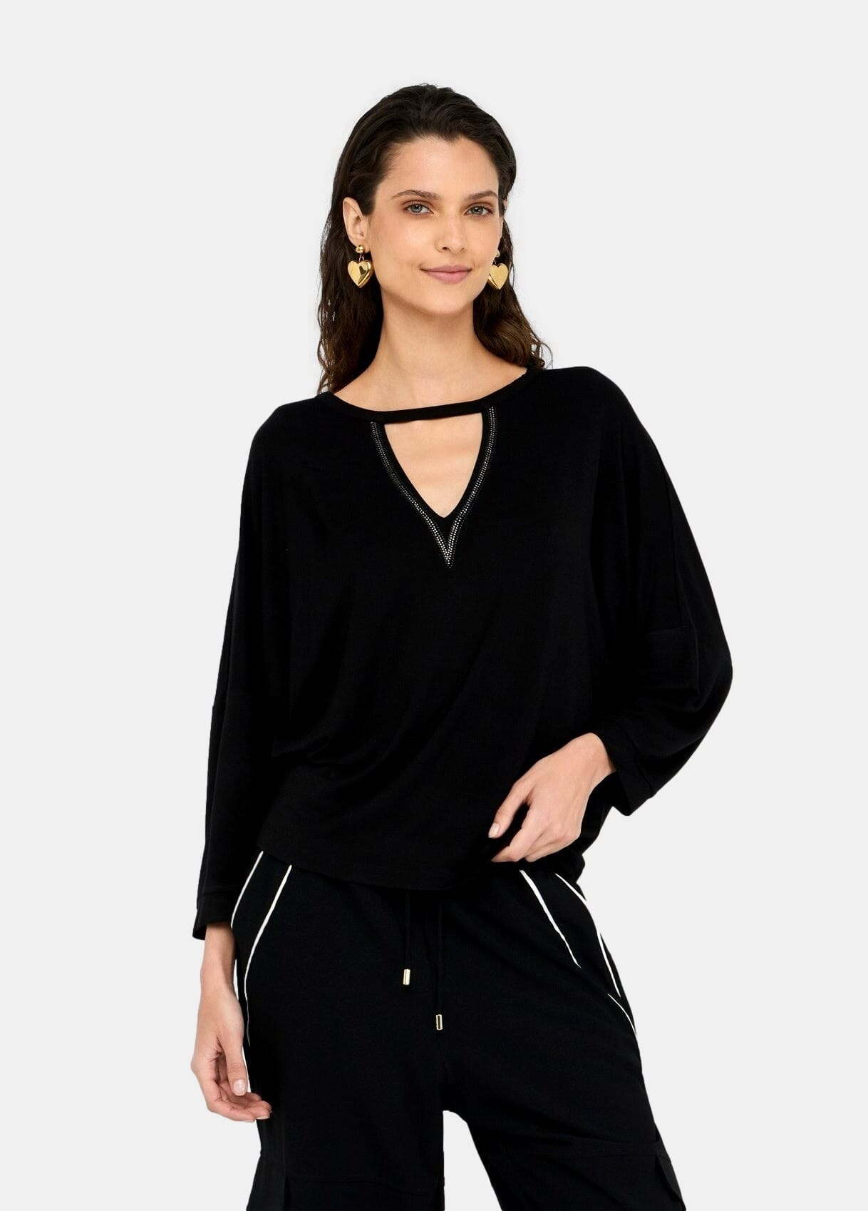 T-Shirt Con Strass Liu Jo