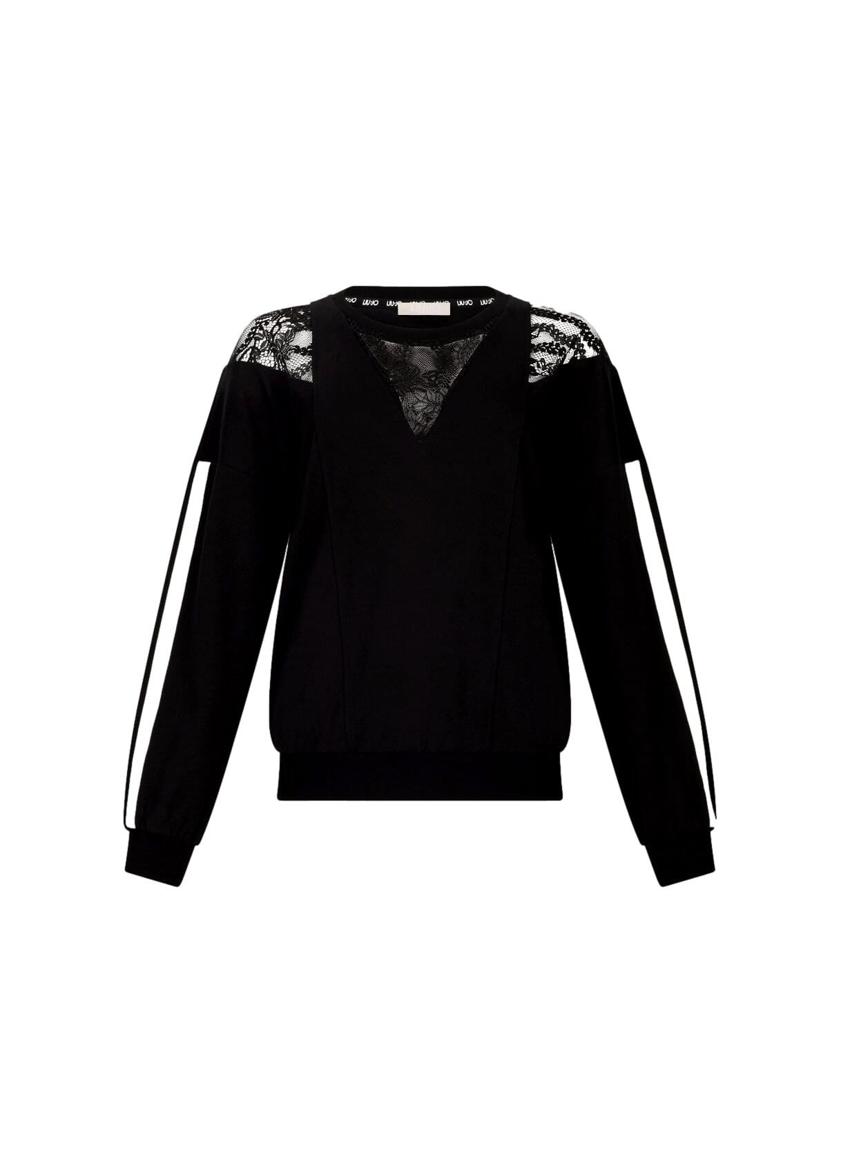 Liu Jo Cotton Sweatshirt With Lace