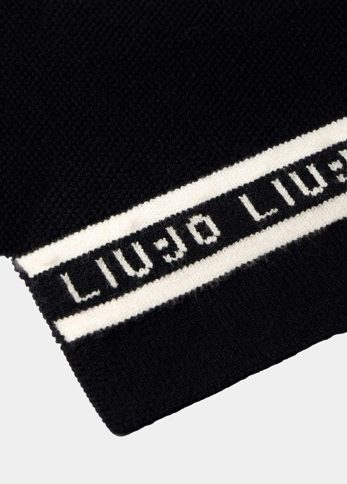 Sciarpa Con Logo E Perle Liu Jo