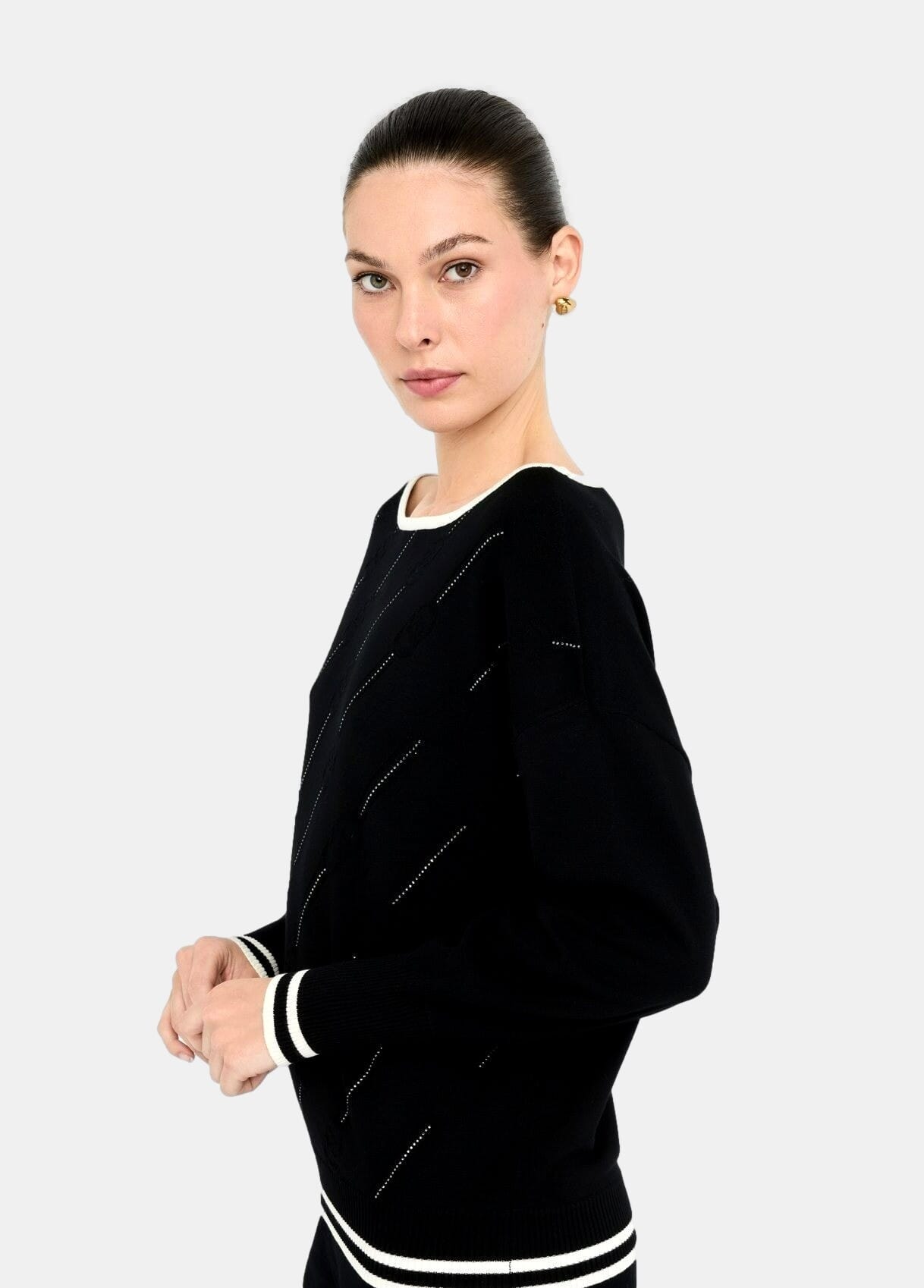 Maglia Con Strass Liu Jo