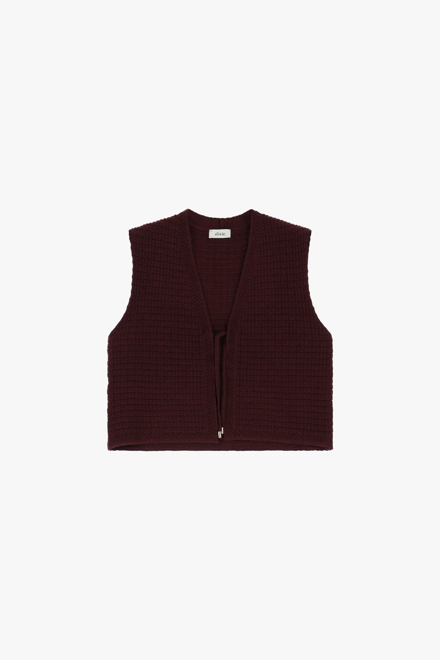 Gilet Corto Strutturato Con Chiusura A Laccetto Dixie