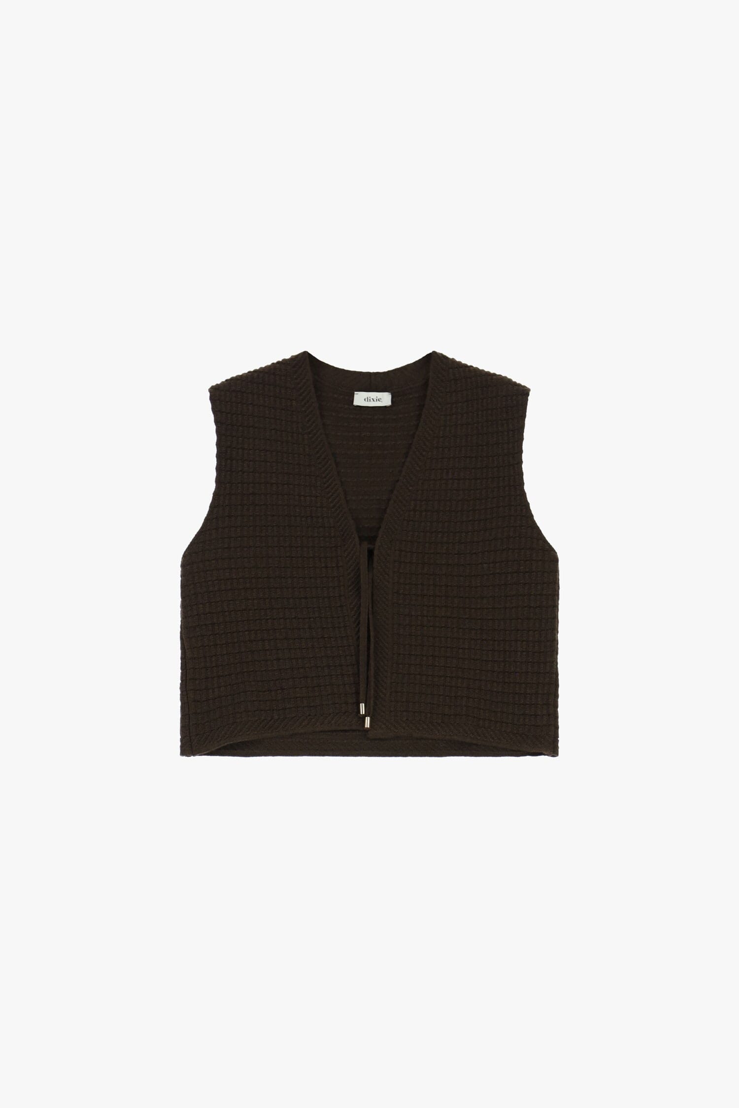 Gilet Corto Strutturato Con Chiusura A Laccetto Dixie