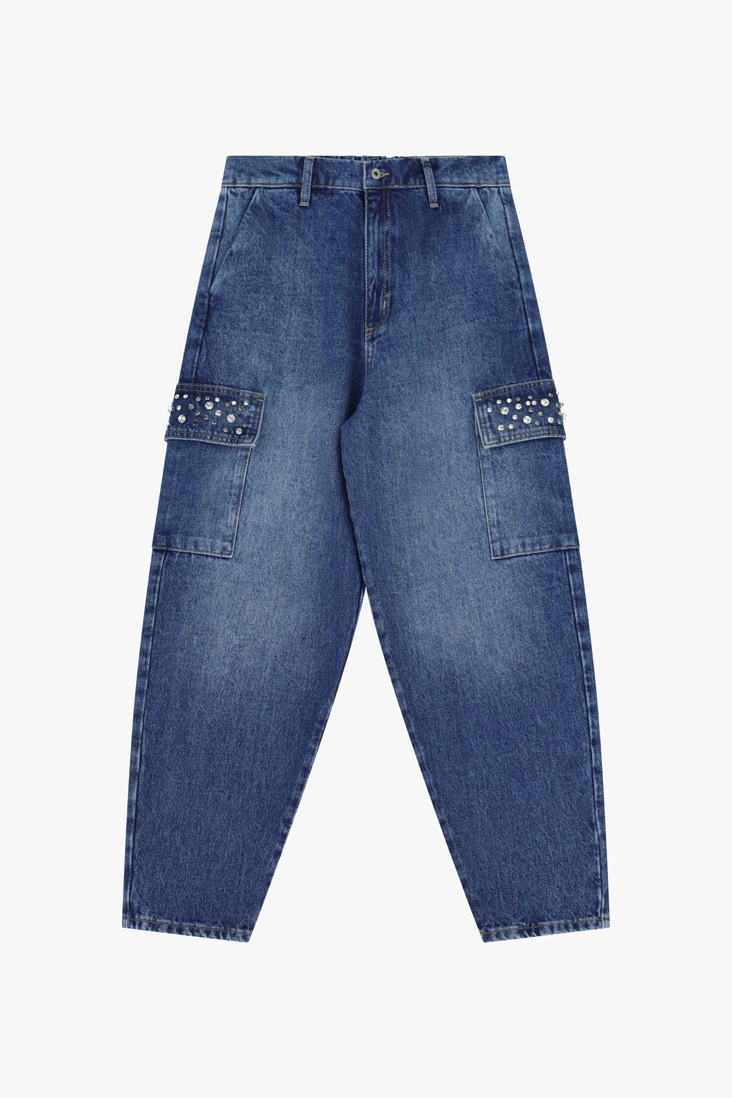 Jeans Baloon Con Tasche Cargo E Borchie Dixie