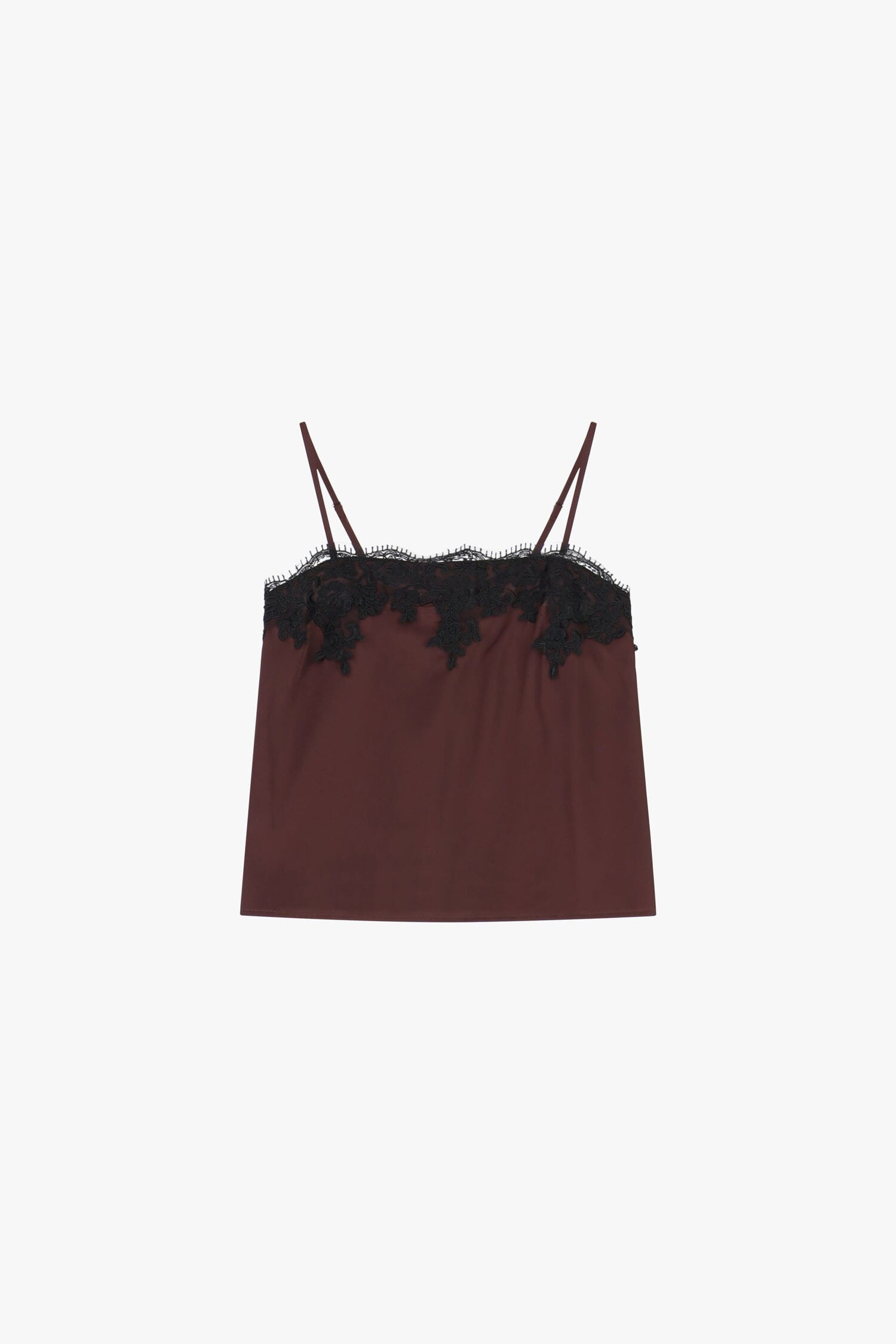Dixie - Top à fines bretelles avec insertion de dentelle