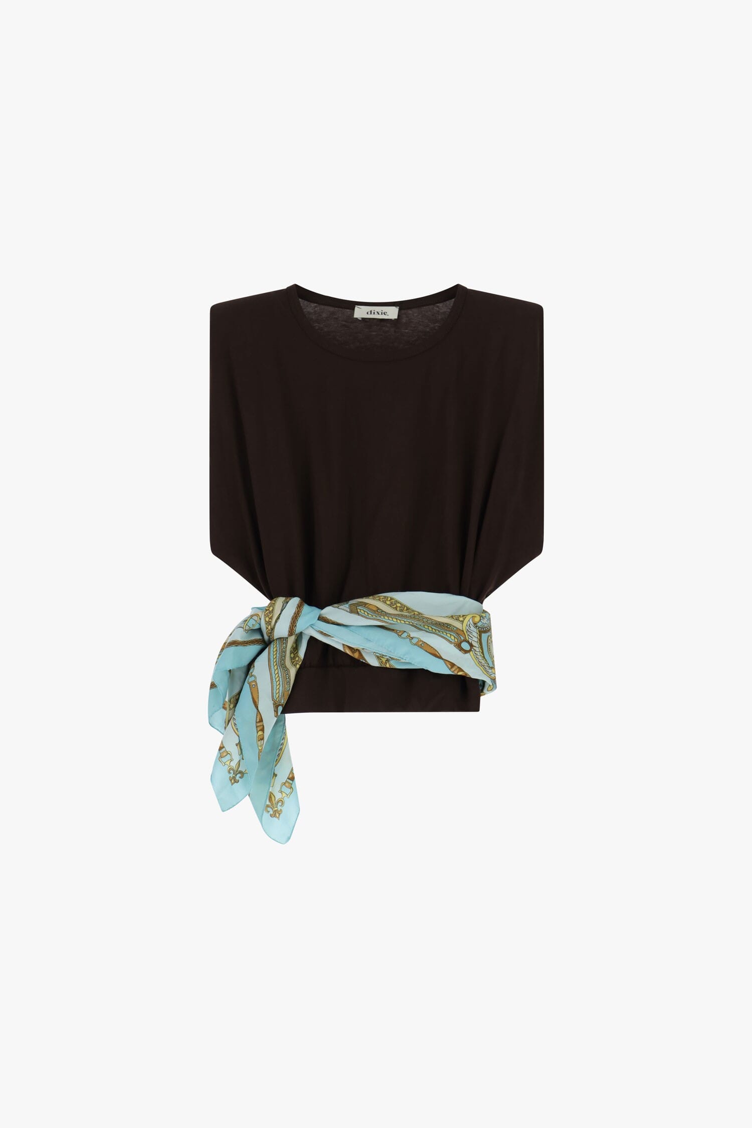 Regular Fit Top With Foulard Belt Fancy Dixie