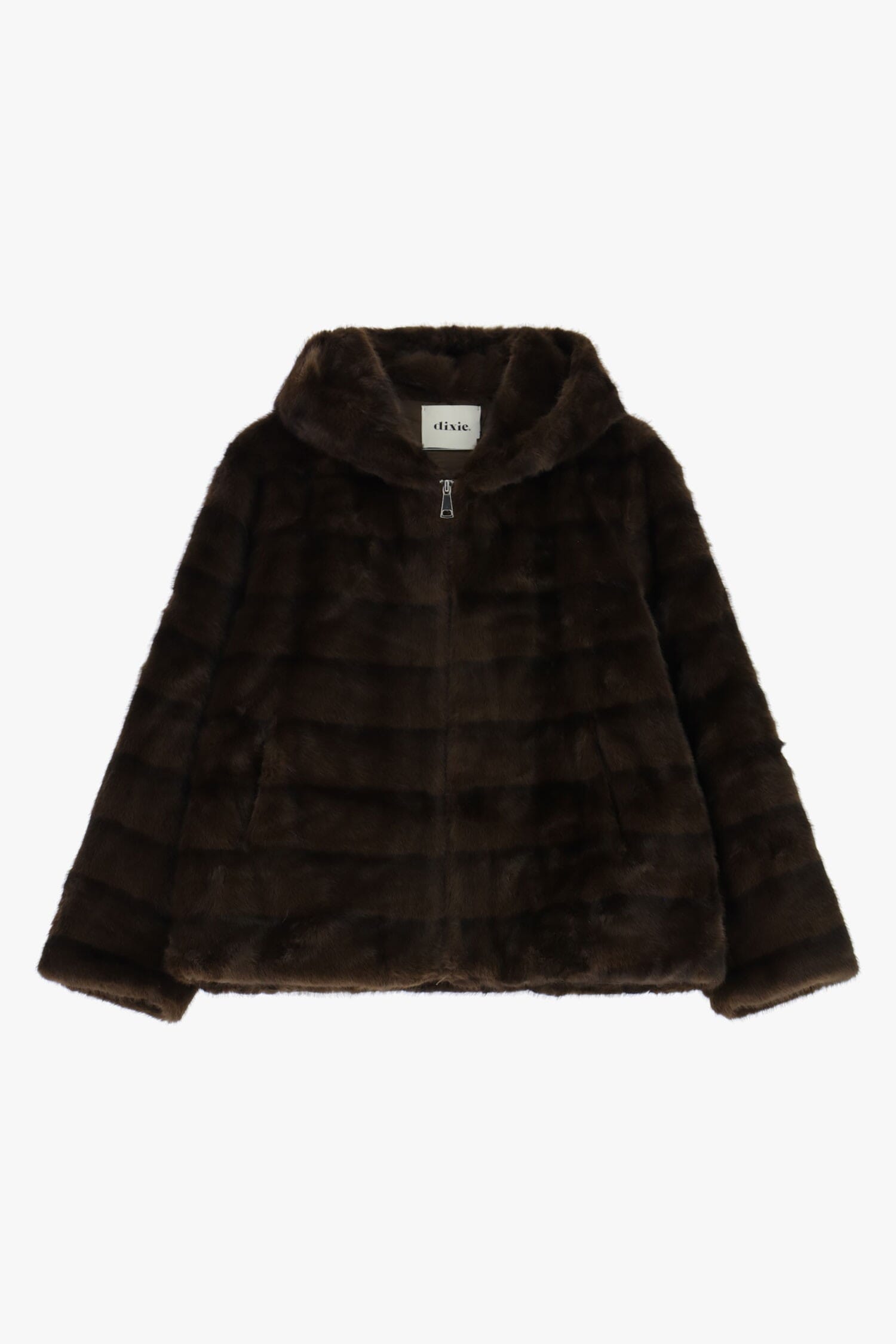 Eco-Fur avec capuche et fermeture éclair Dixie