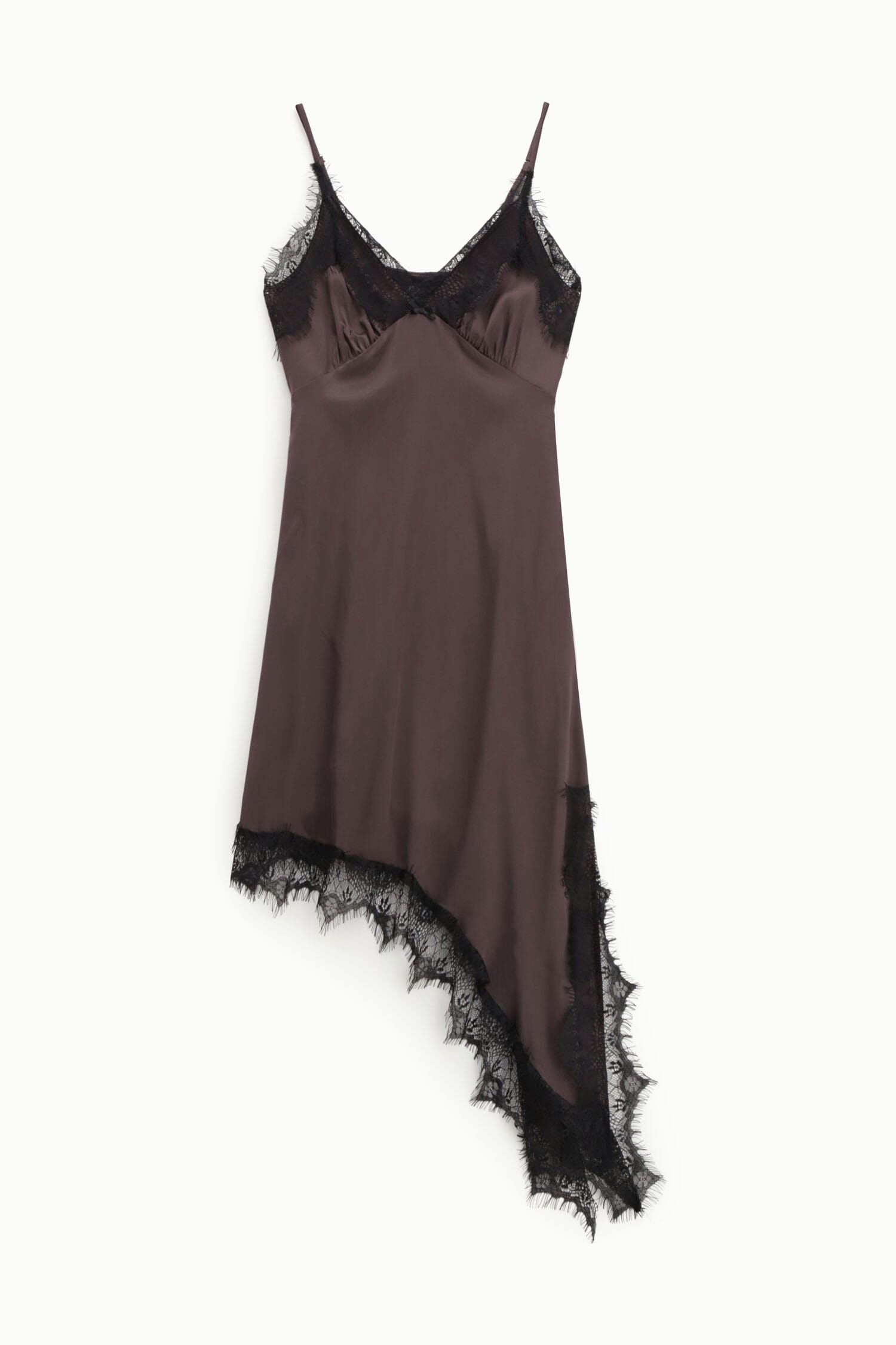 Abito Corto Con Profili In Pizzo E Spalline Sottili Dixie