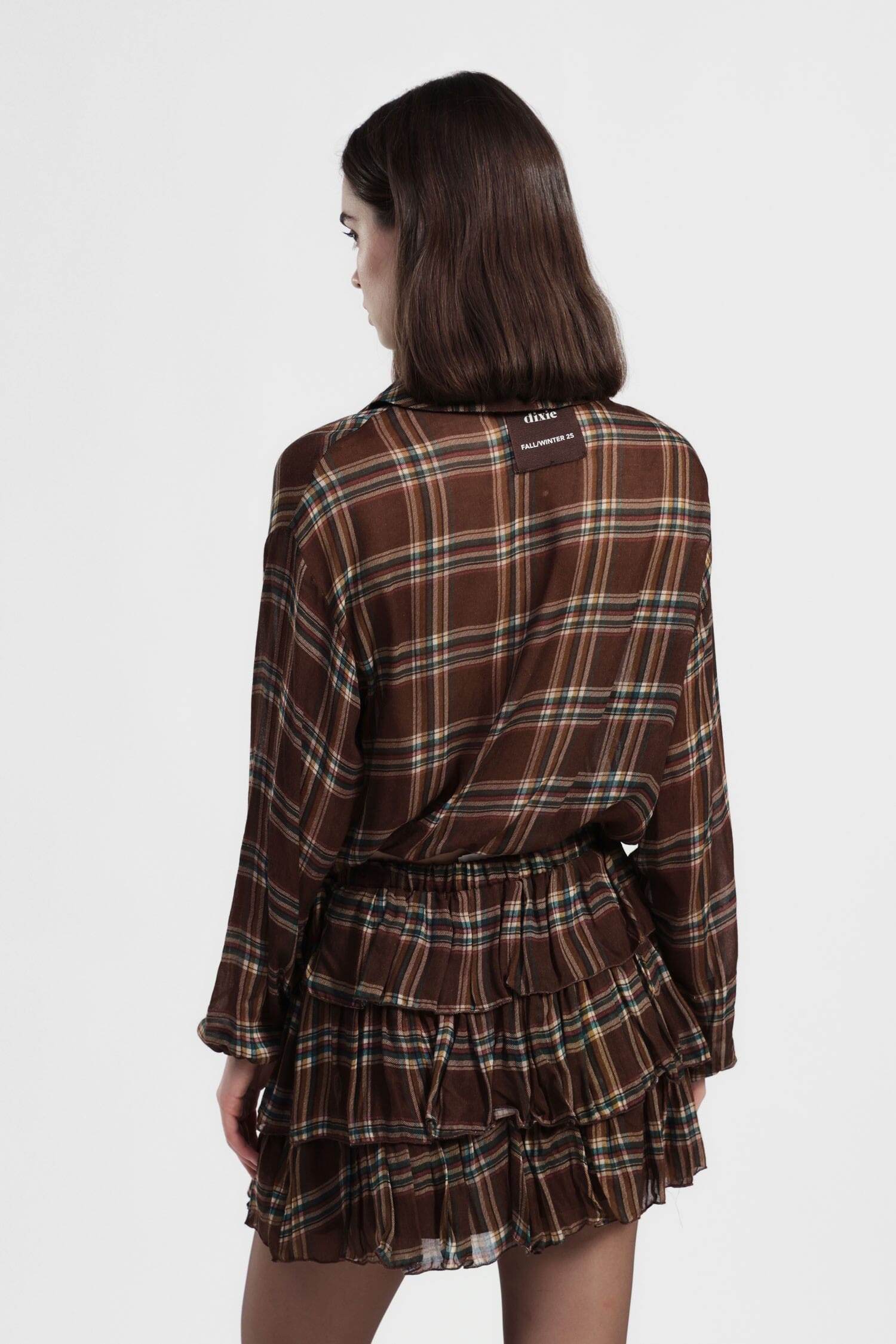 Dixie - Chemise courte à manches larges avec cordon de serrage