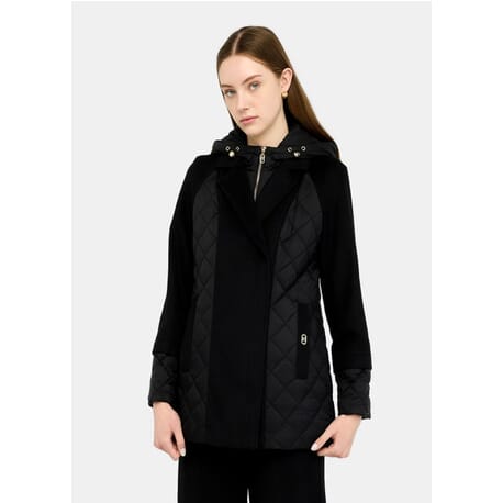 Cappotto Con Inserti In Nylon Trapuntato Liu Jo Vestiti Firmati