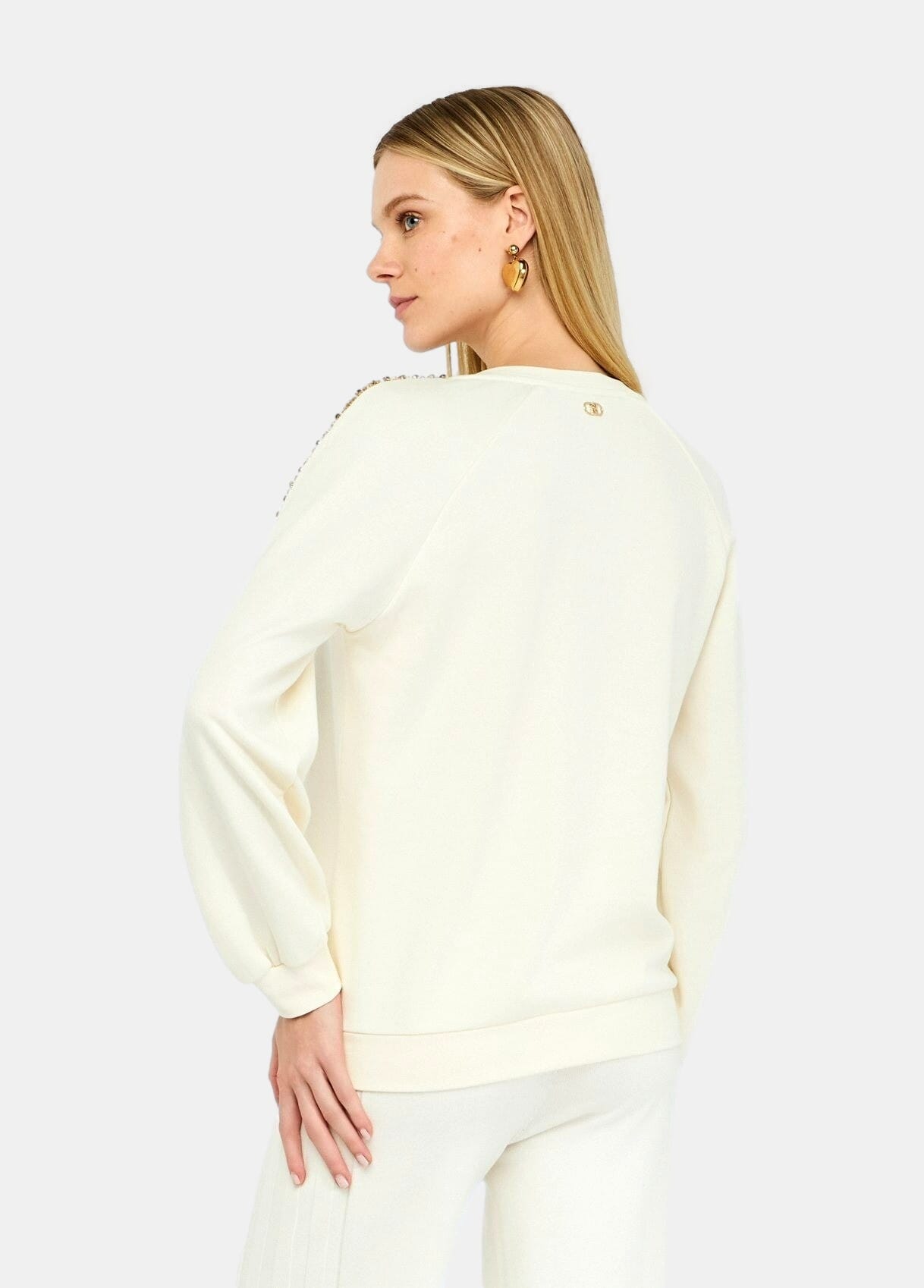 Felpa Con Strass Liu Jo