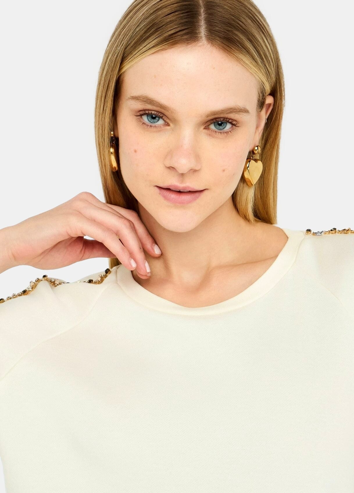 Felpa Con Strass Liu Jo