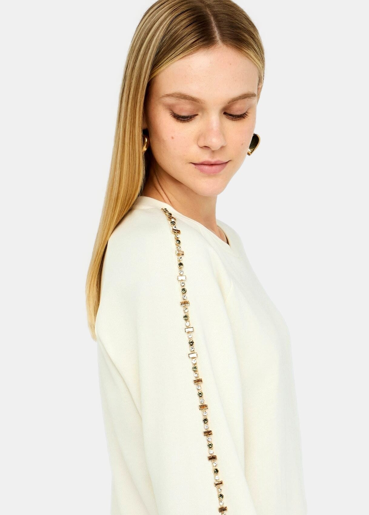 Felpa Con Strass Liu Jo