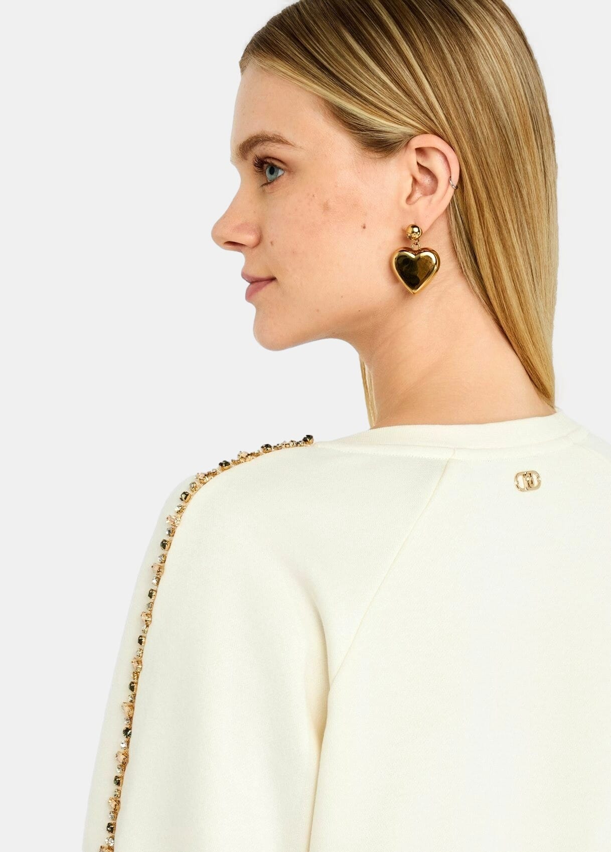 Felpa Con Strass Liu Jo