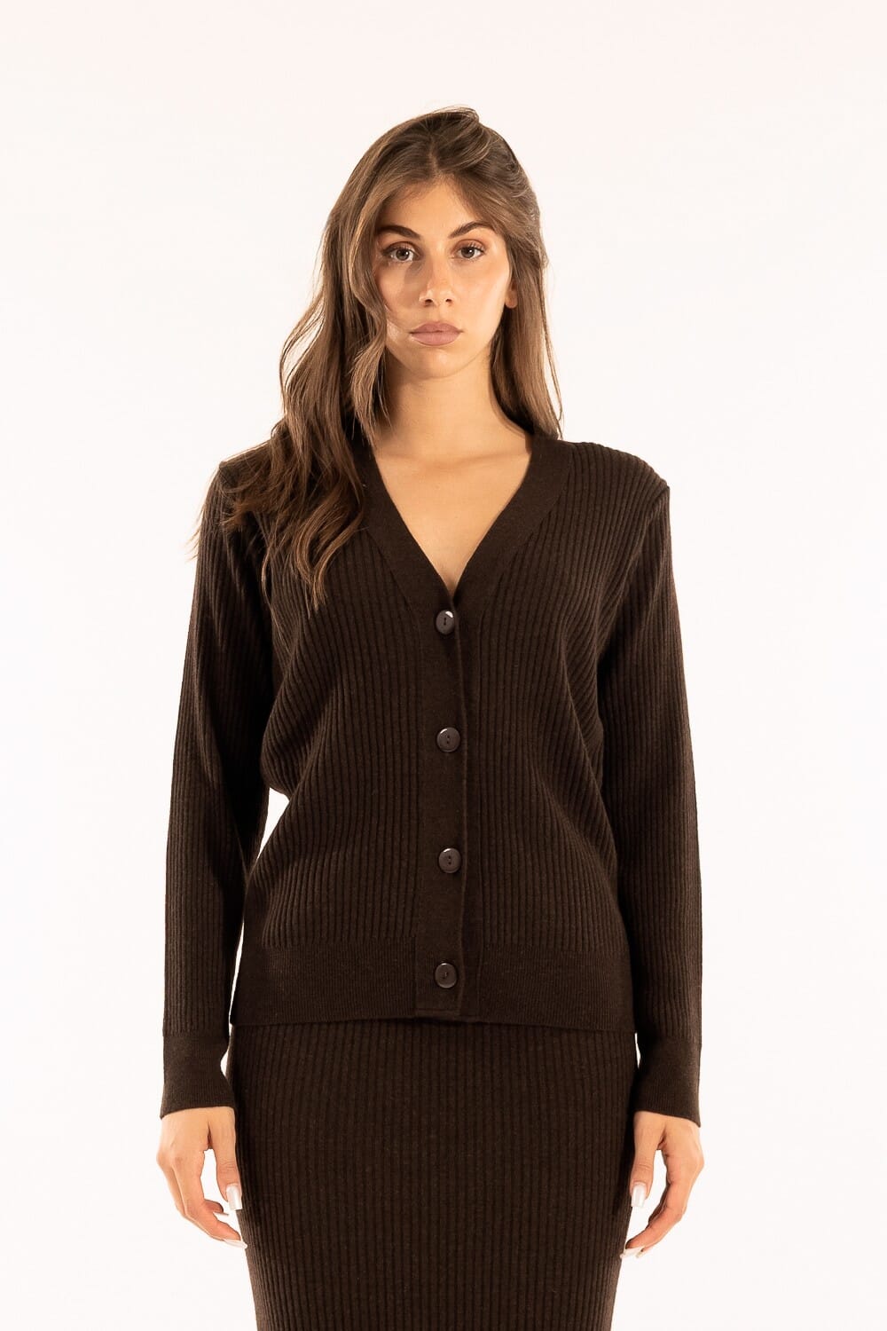 Kontatto - Cardigan côtelé