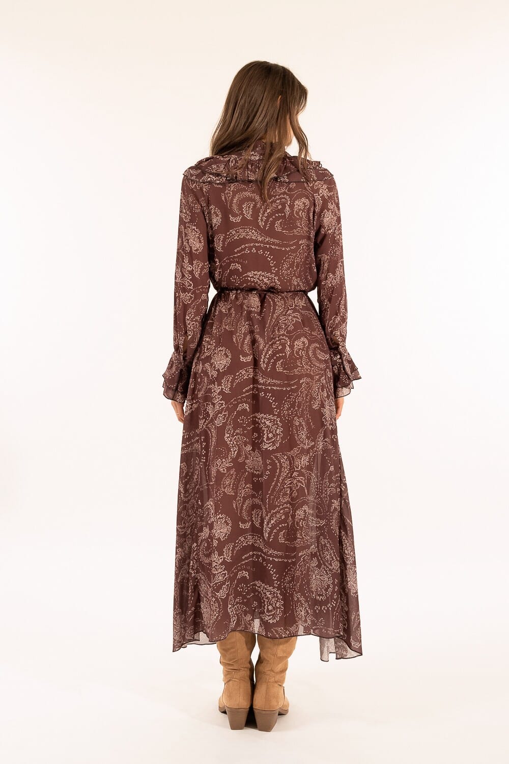 Kontatto Patterned Ruffled Dress