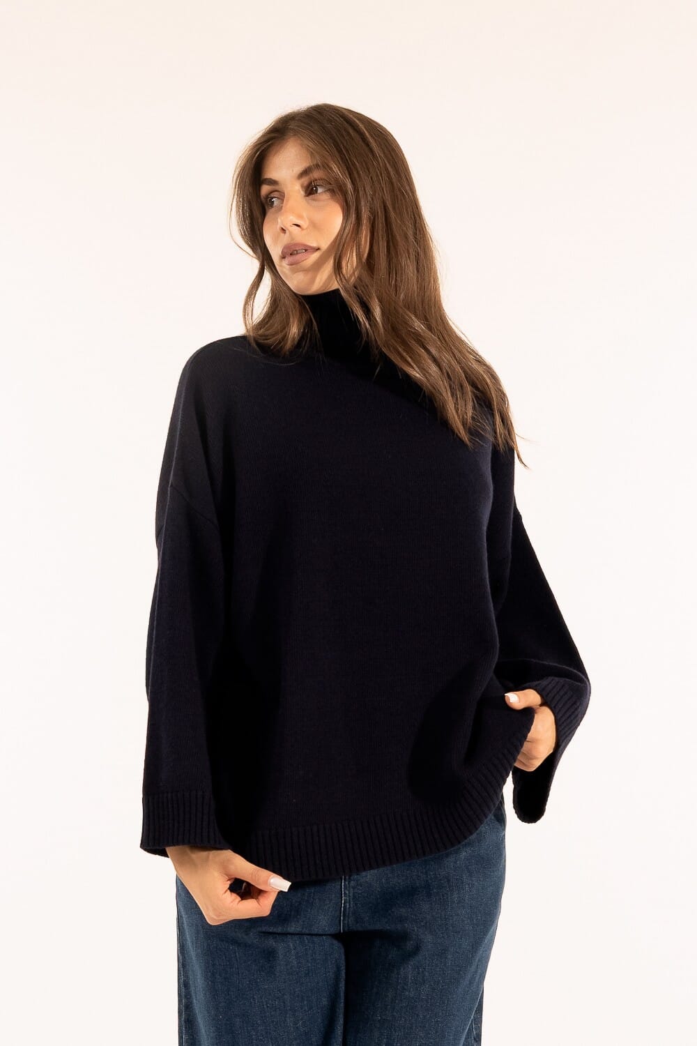 Kontatto Vestito Dolcevita Kontatto Vestito Corto Con Spacco