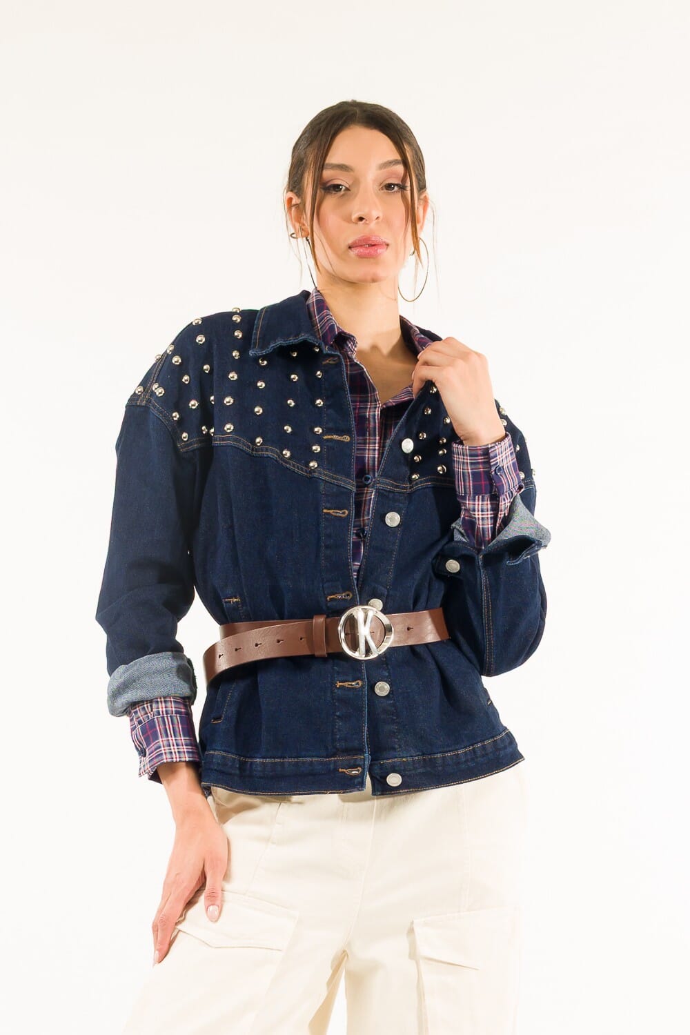 Kontatto Denim Studs Jacket