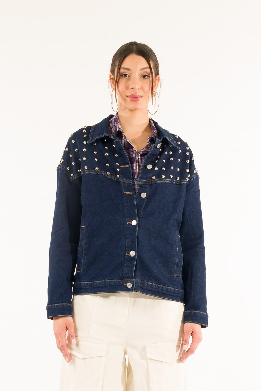 Kontatto Denim Studs Jacket