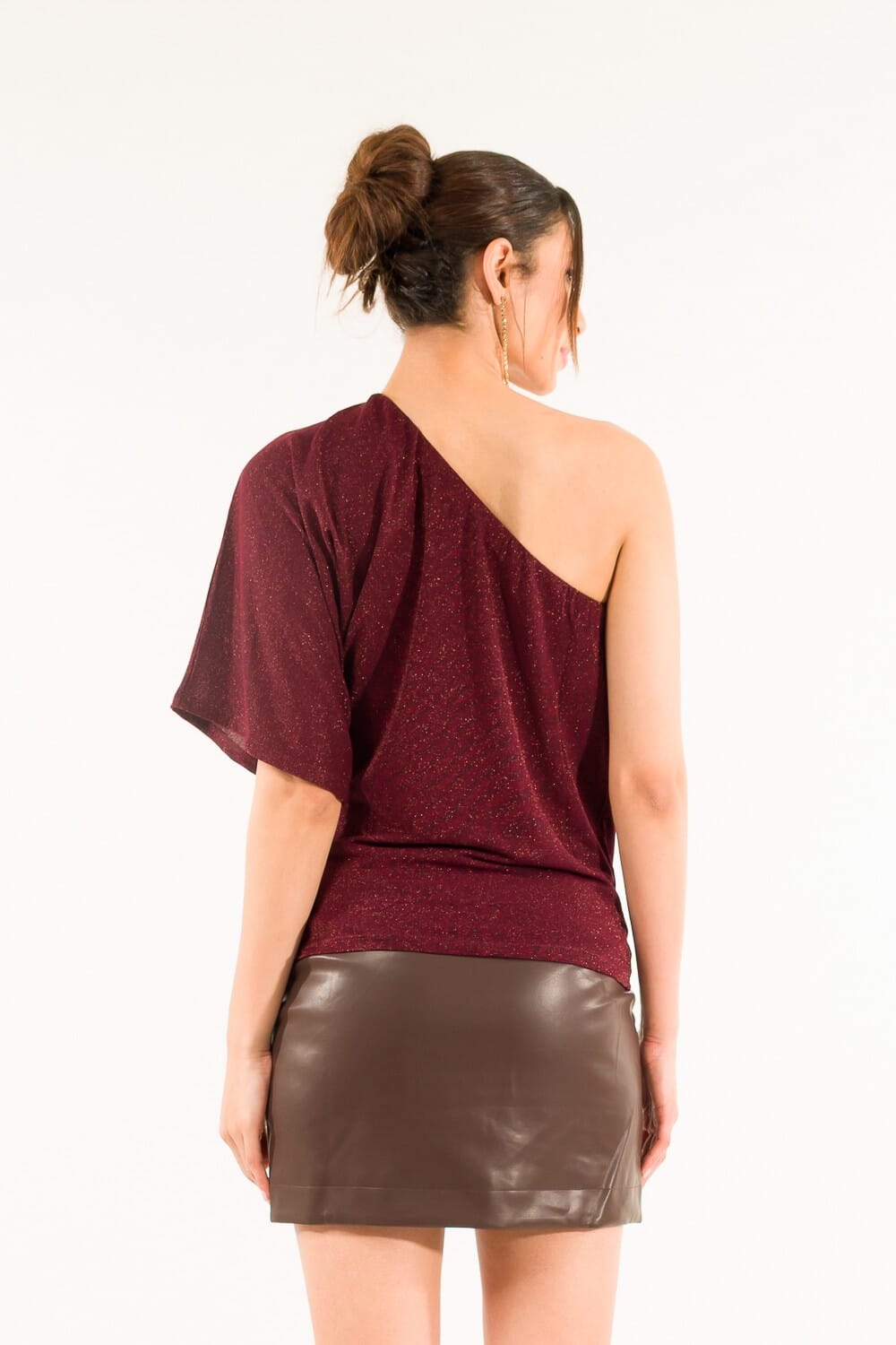 Blusa Monospalla Lurex Kontatto