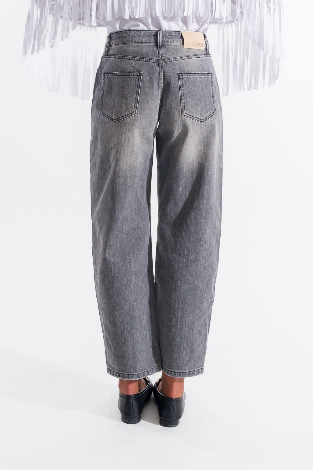 Jeans Baggy Carrot Fit Diamante Kontatto