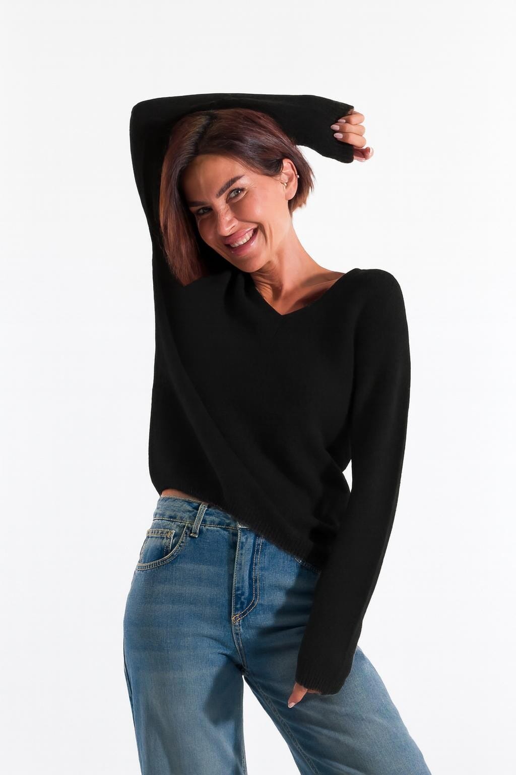 Maglia Scollo V Over Kontatto