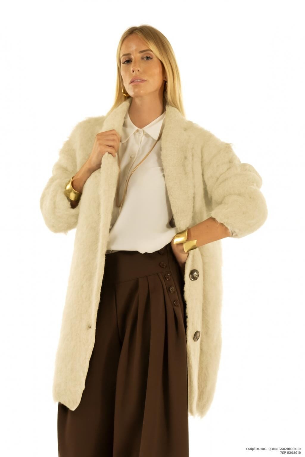 Cappottino Revers Bottoni Kontatto